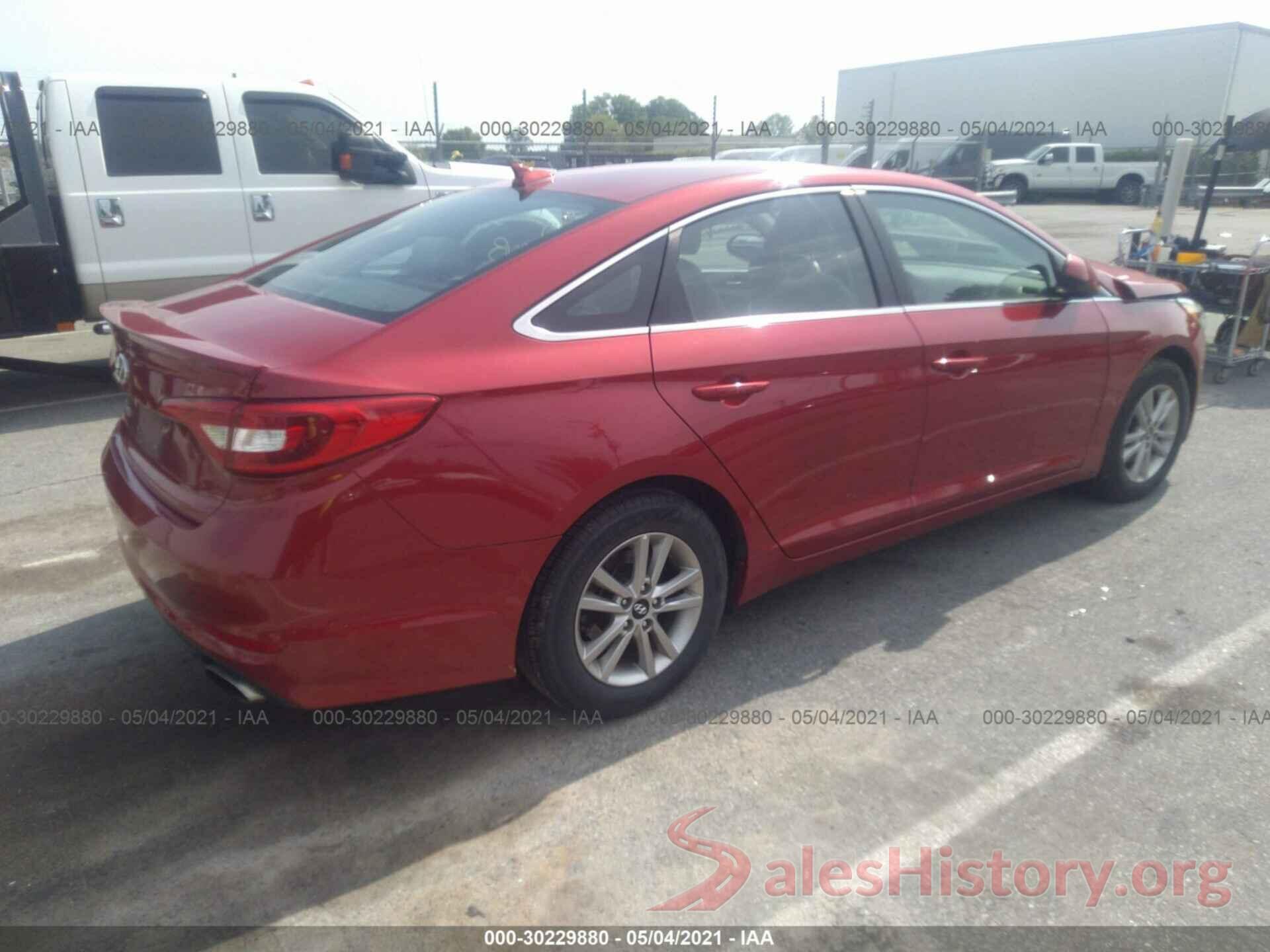 5NPE24AF5HH493926 2017 HYUNDAI SONATA