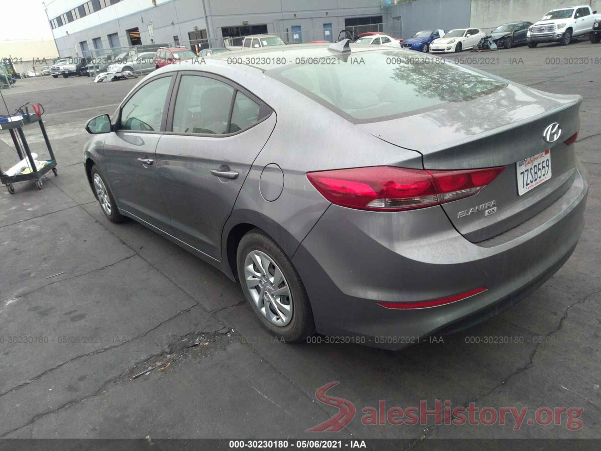 KMHD74LFXHU421325 2017 HYUNDAI ELANTRA