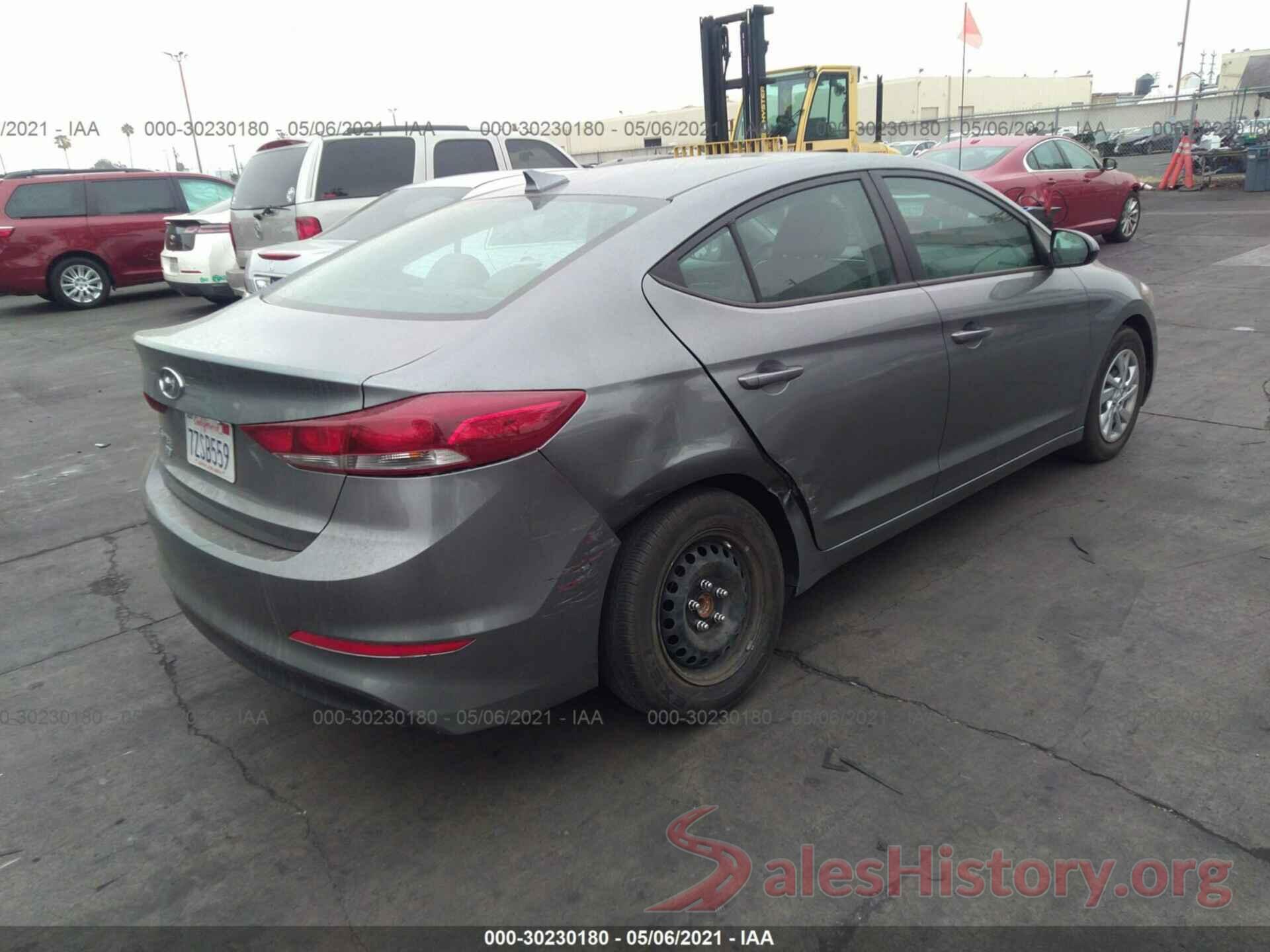 KMHD74LFXHU421325 2017 HYUNDAI ELANTRA