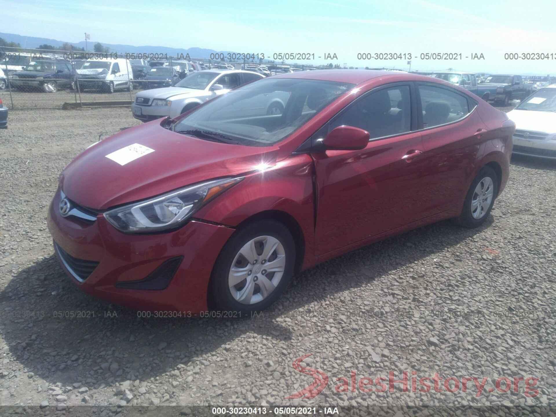 KMHDH4AE9GU649208 2016 HYUNDAI ELANTRA