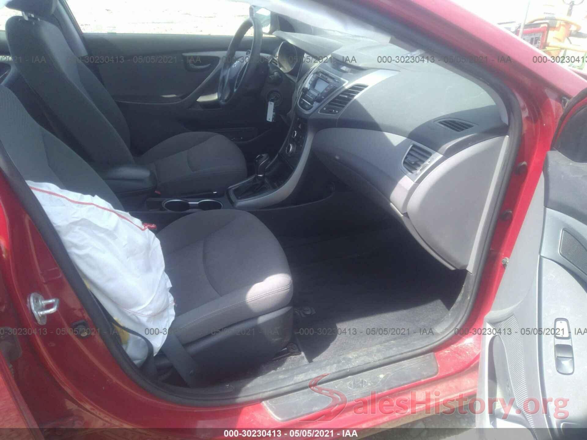 KMHDH4AE9GU649208 2016 HYUNDAI ELANTRA