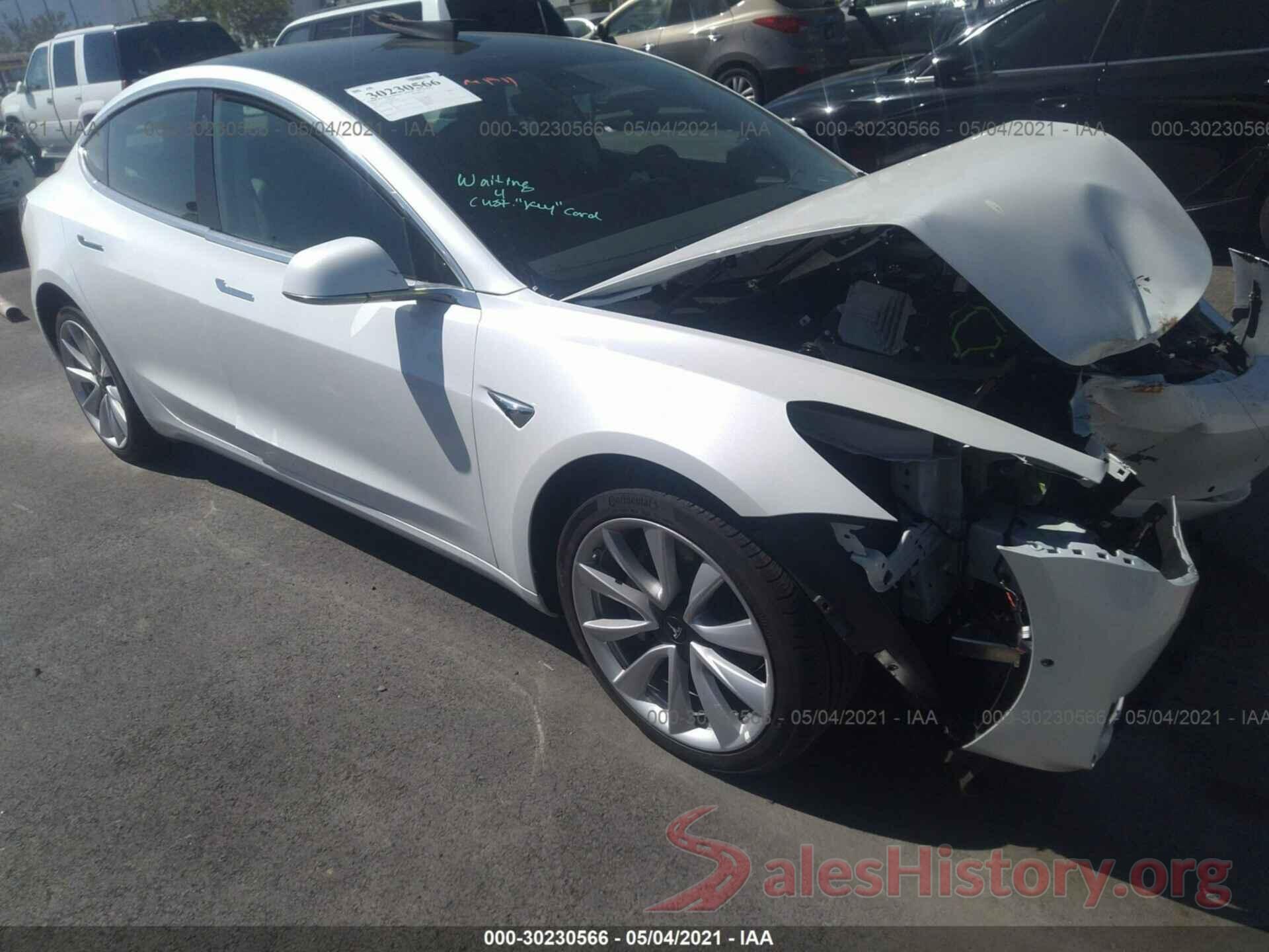 5YJ3E1EAXKF311820 2019 TESLA MODEL 3