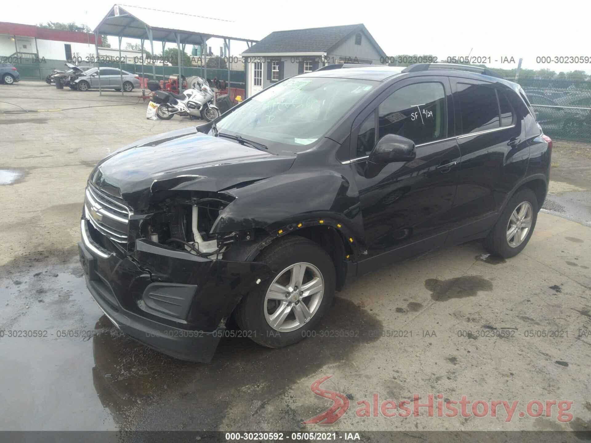 KL7CJPSB5GB539338 2016 CHEVROLET TRAX