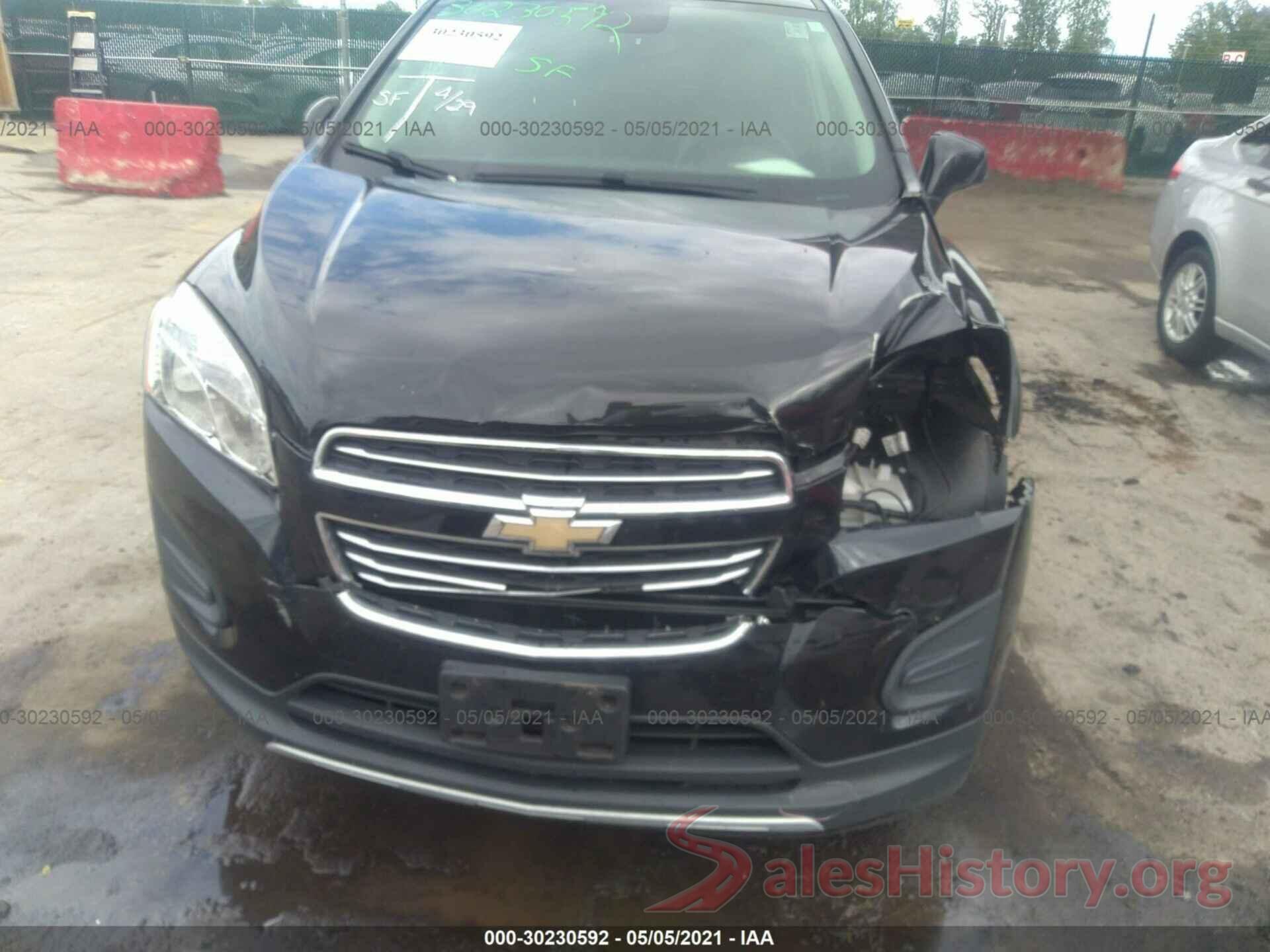 KL7CJPSB5GB539338 2016 CHEVROLET TRAX