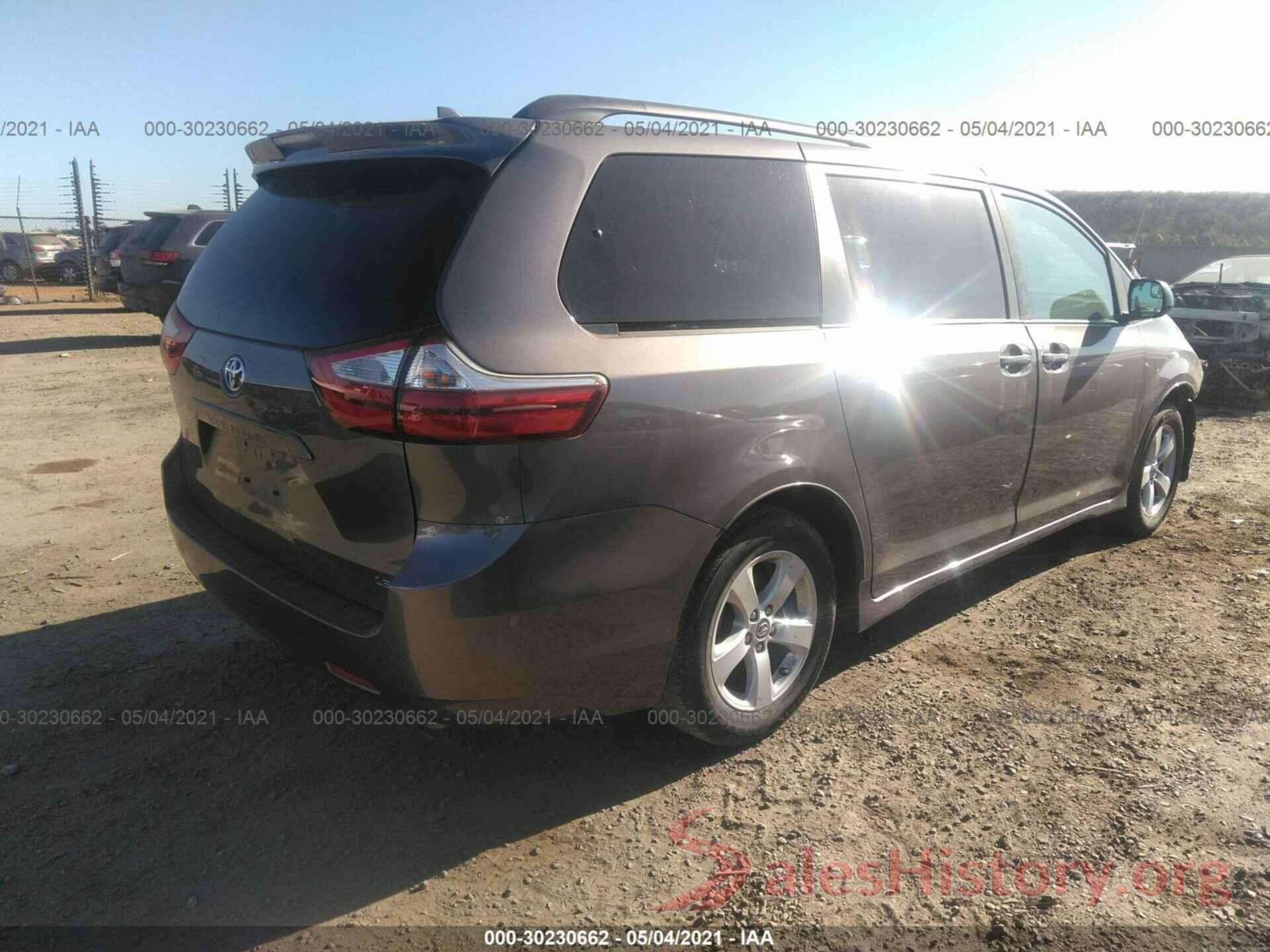 5TDKZ3DC5KS003609 2019 TOYOTA SIENNA