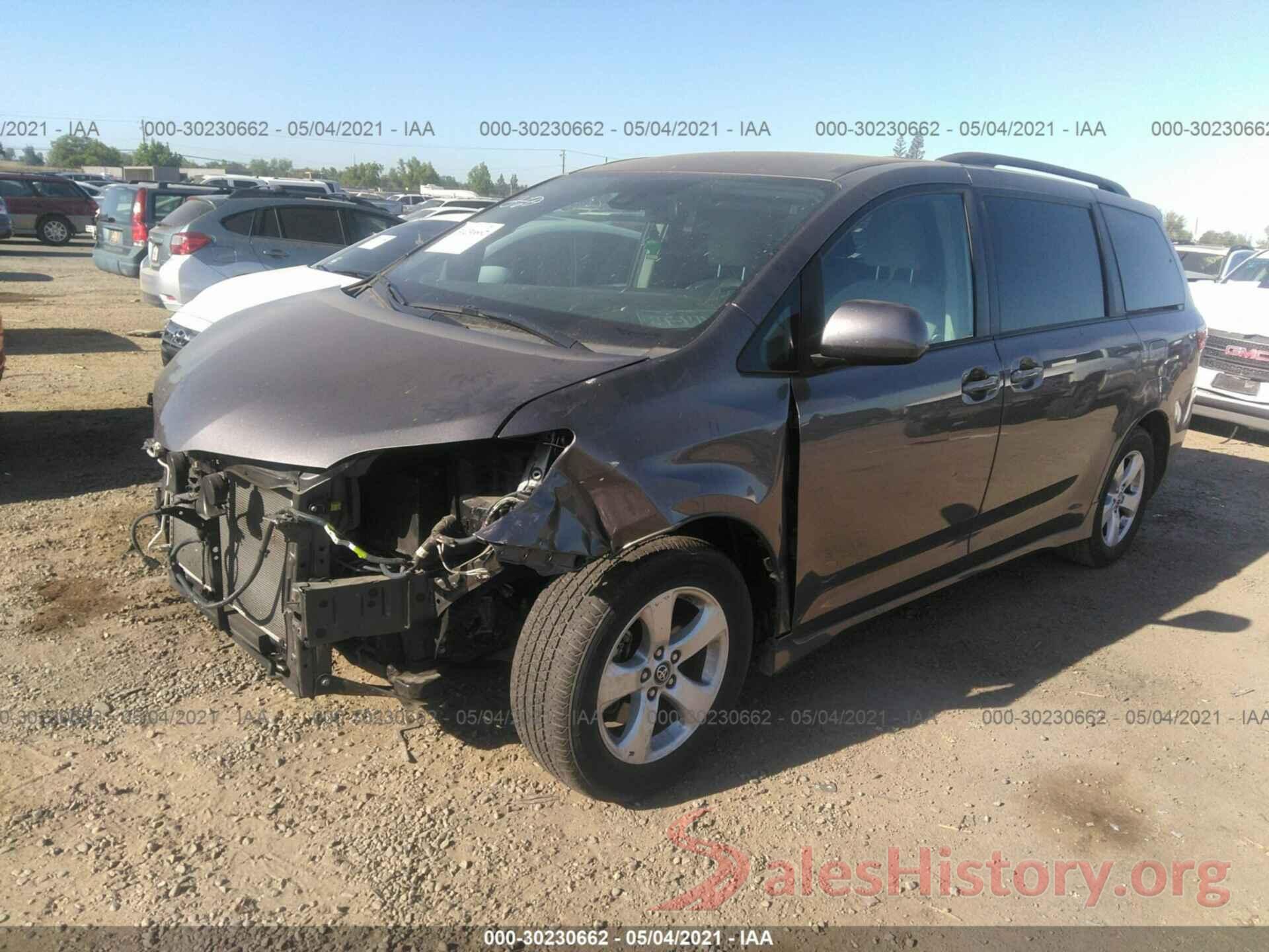 5TDKZ3DC5KS003609 2019 TOYOTA SIENNA