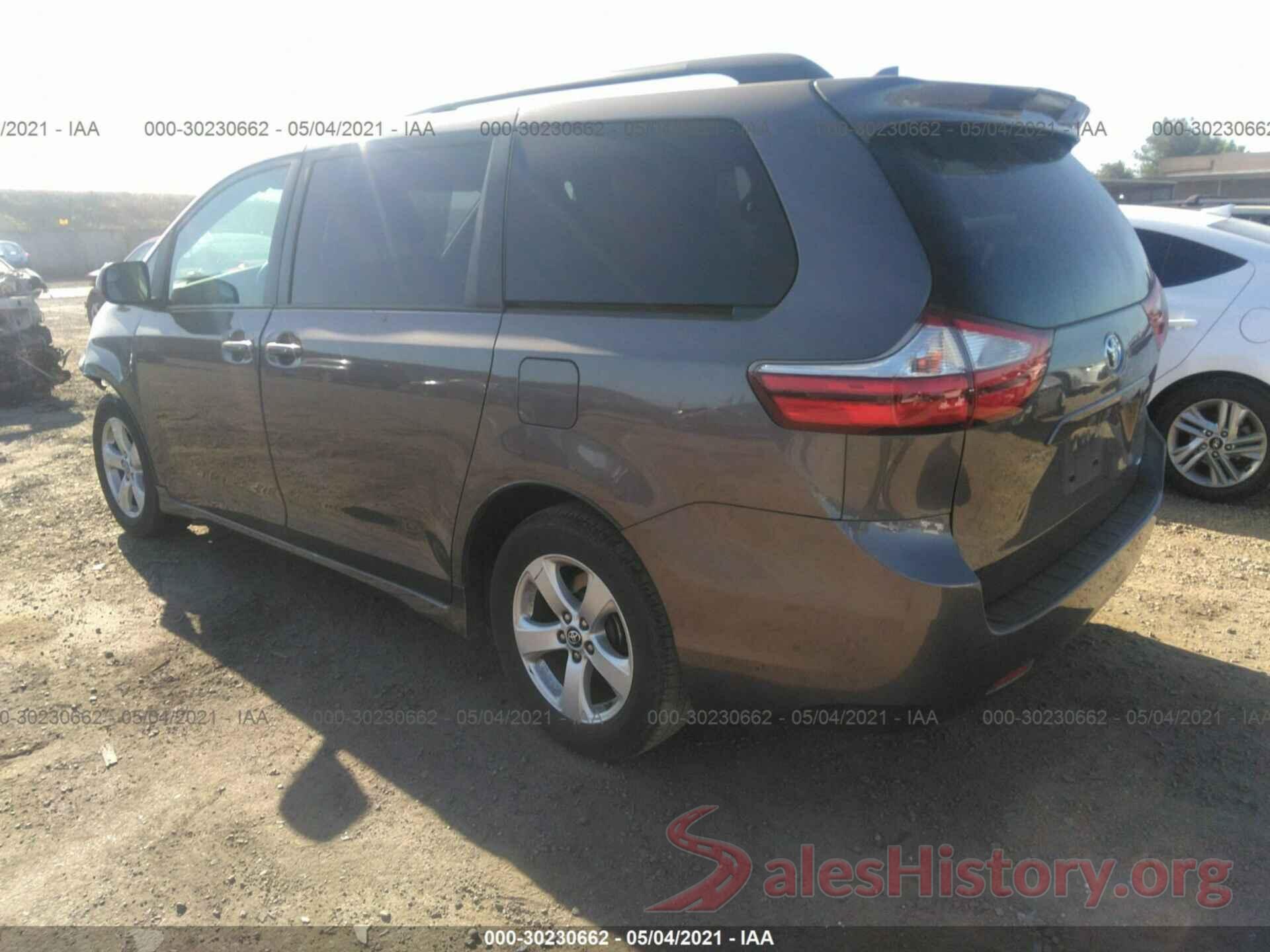 5TDKZ3DC5KS003609 2019 TOYOTA SIENNA