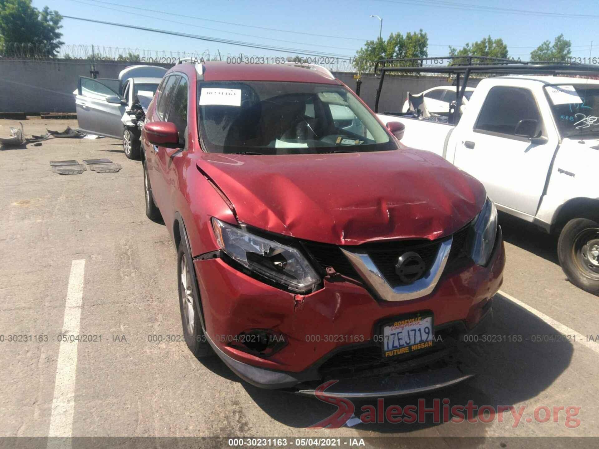 KNMAT2MVXGP721201 2016 NISSAN ROGUE