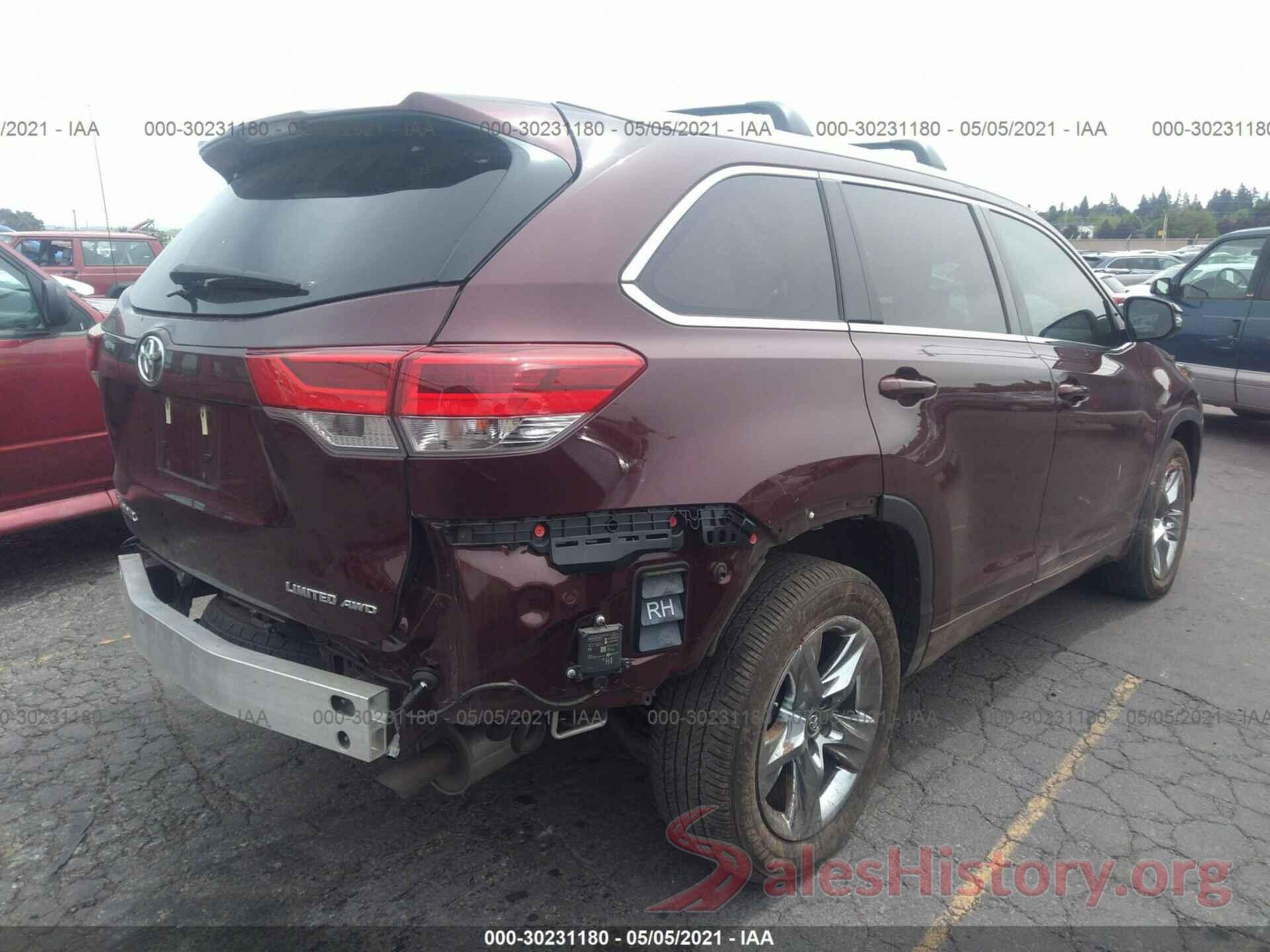 5TDDZRFH1KS998779 2019 TOYOTA HIGHLANDER