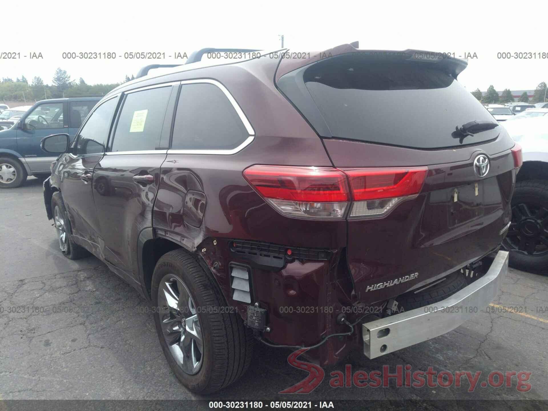 5TDDZRFH1KS998779 2019 TOYOTA HIGHLANDER