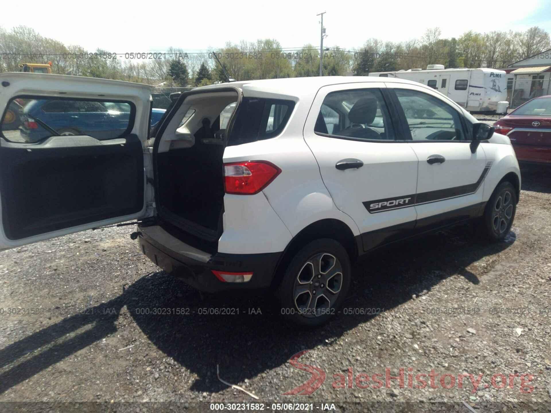 MAJ6S3FL5KC253667 2019 FORD ECOSPORT