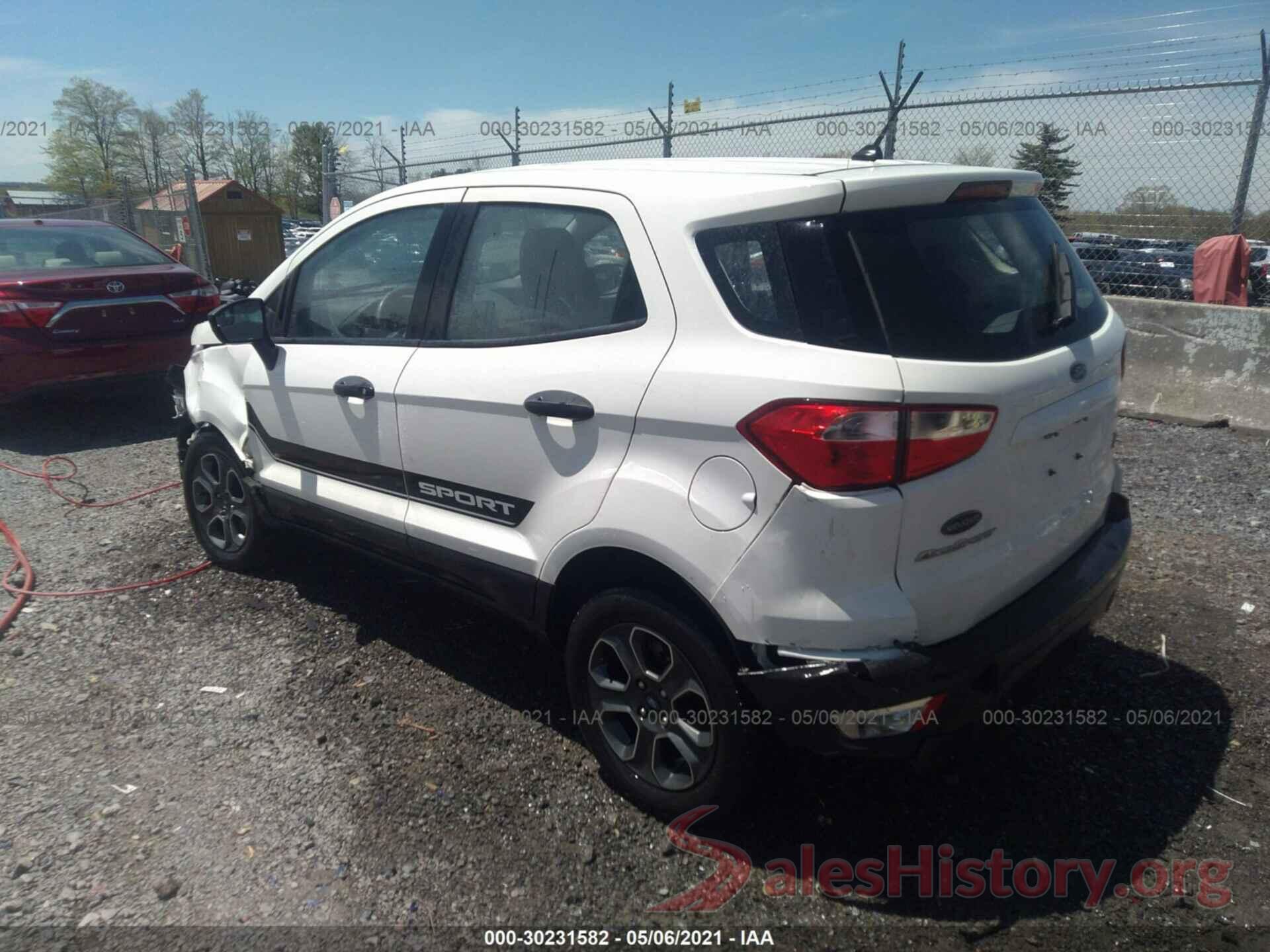 MAJ6S3FL5KC253667 2019 FORD ECOSPORT