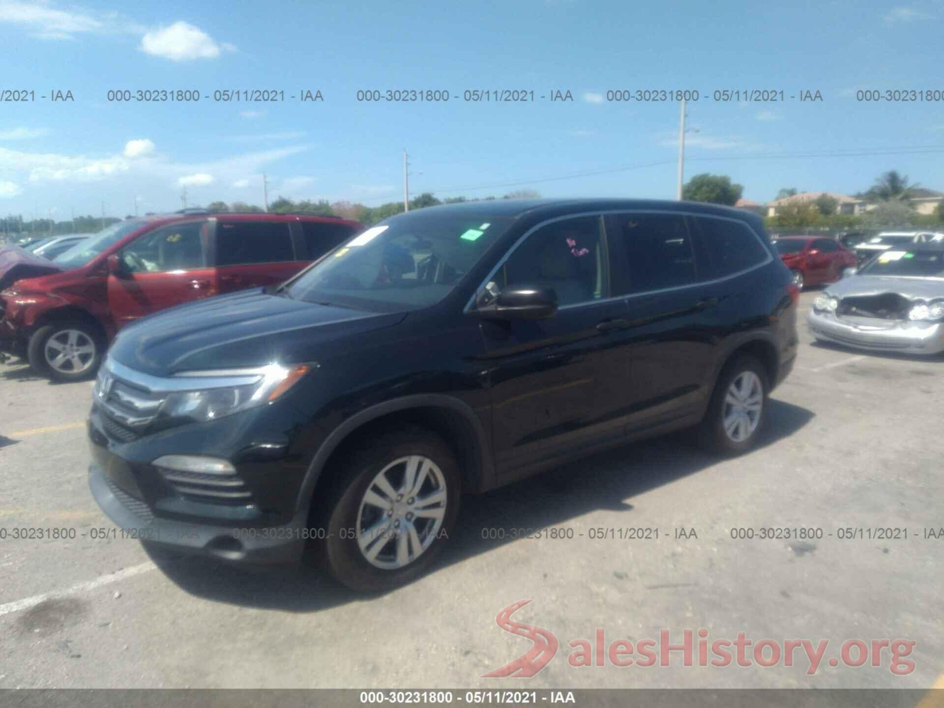 5FNYF5H13GB046607 2016 HONDA PILOT