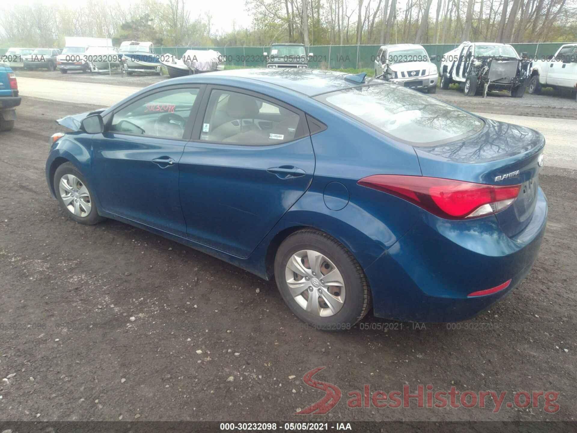 KMHDH4AE9GU643683 2016 HYUNDAI ELANTRA