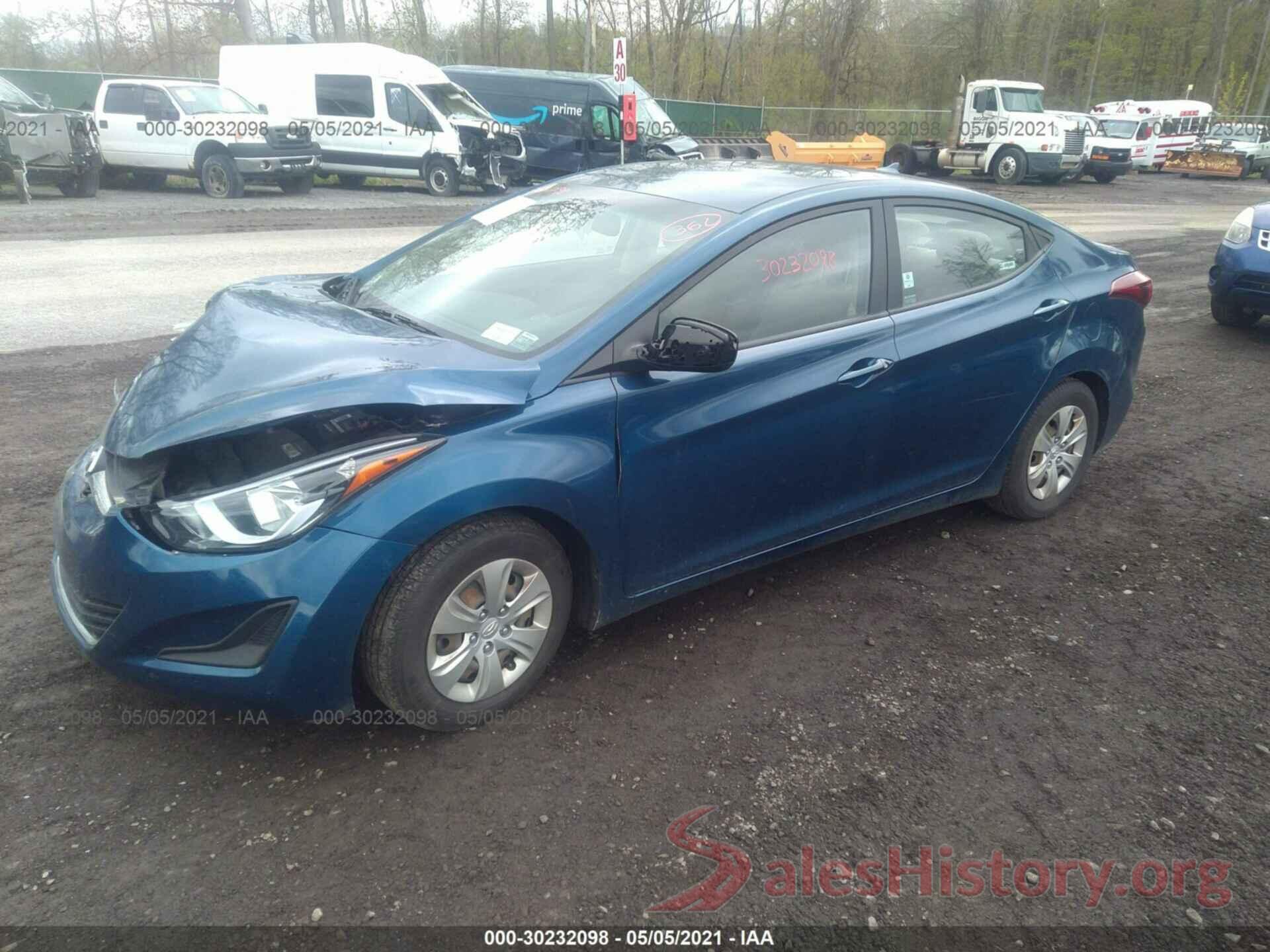 KMHDH4AE9GU643683 2016 HYUNDAI ELANTRA