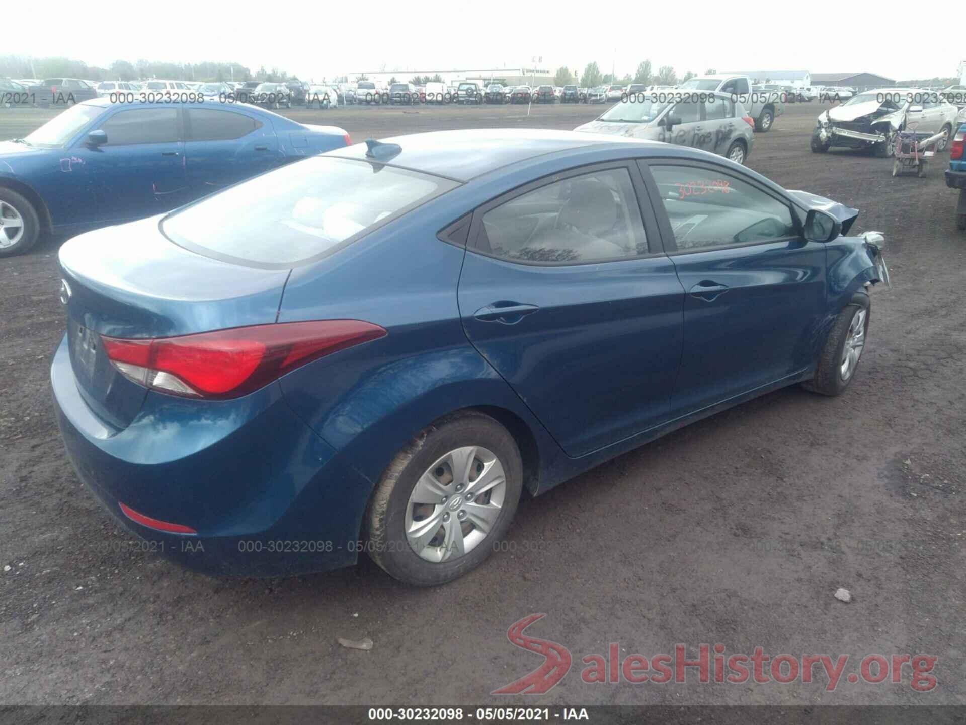 KMHDH4AE9GU643683 2016 HYUNDAI ELANTRA