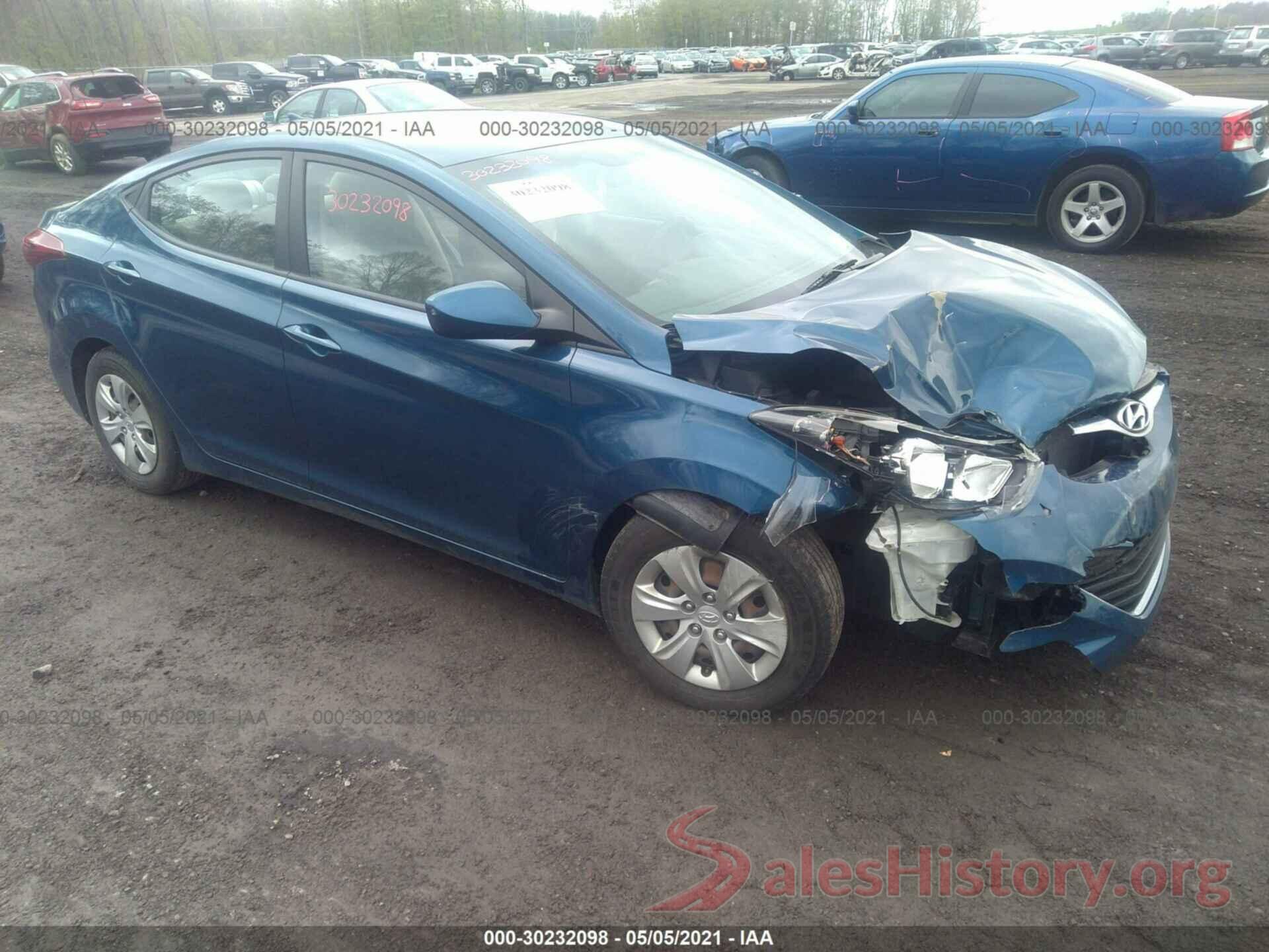 KMHDH4AE9GU643683 2016 HYUNDAI ELANTRA