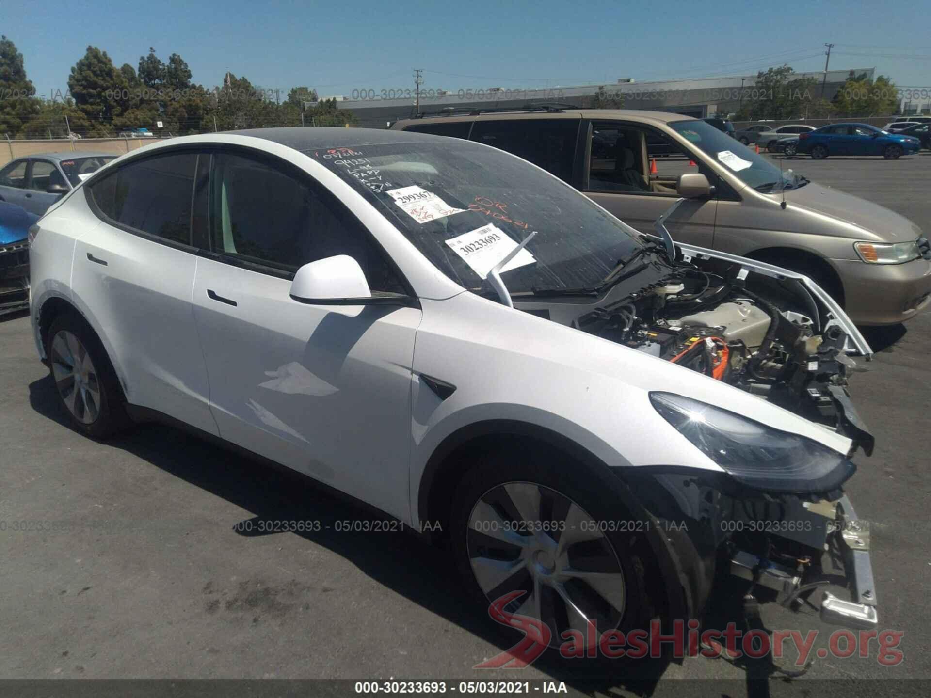 5YJYGDEE5MF139302 2021 TESLA MODEL Y