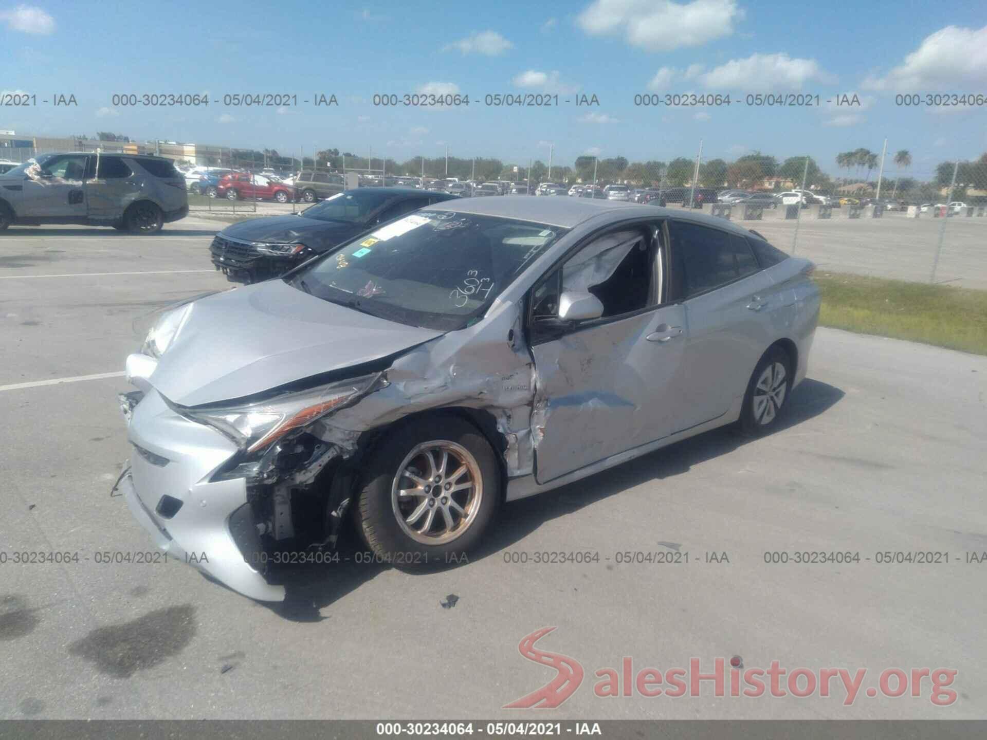 JTDKBRFU2J3585908 2018 TOYOTA PRIUS