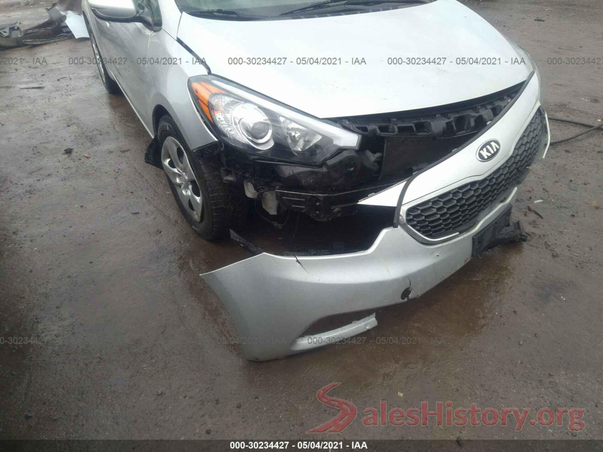 KNAFK4A69G5613615 2016 KIA FORTE