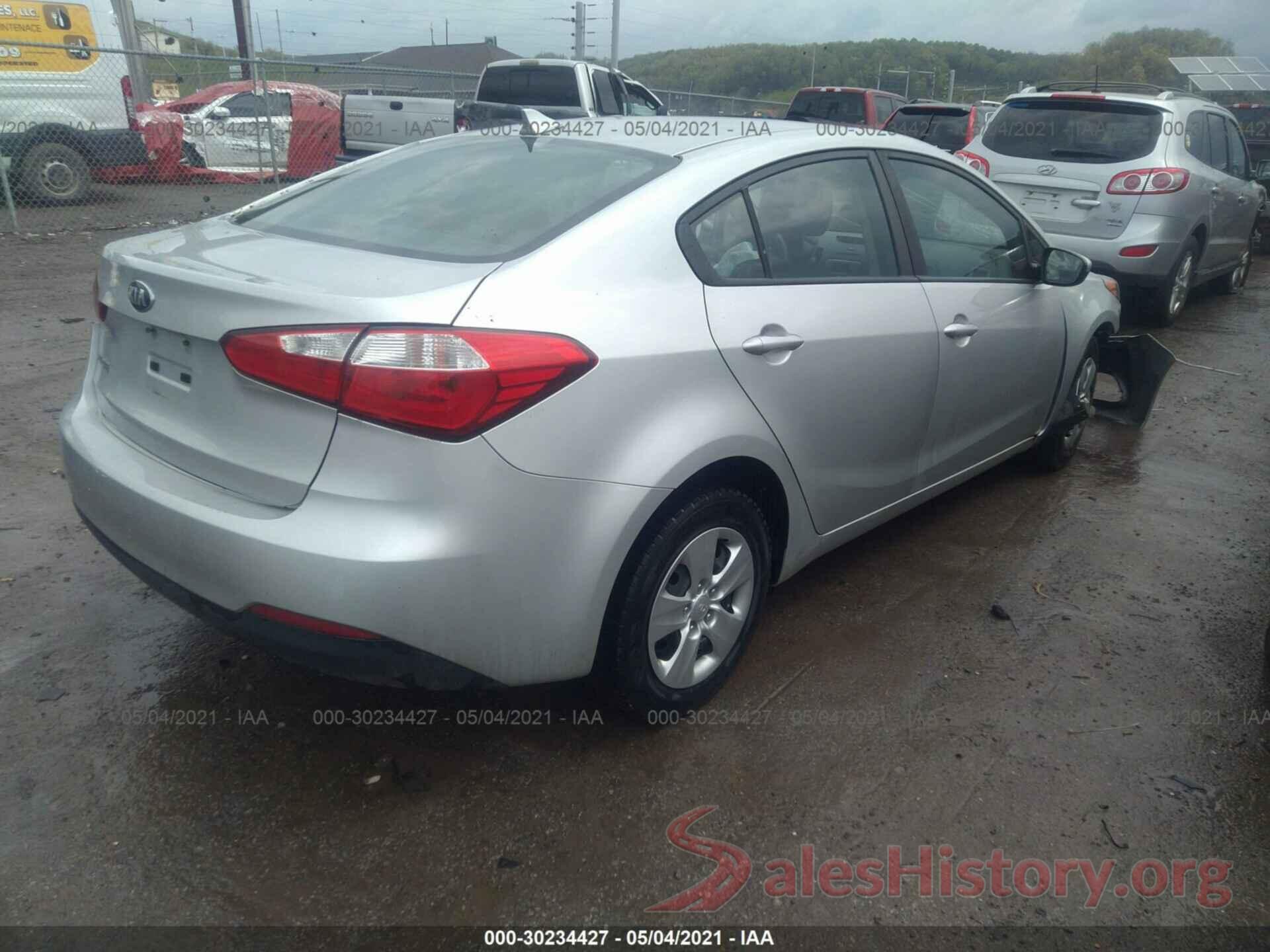 KNAFK4A69G5613615 2016 KIA FORTE