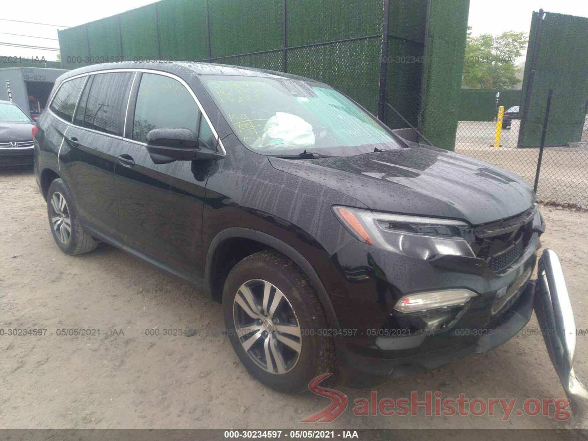 5FNYF5H49GB022158 2016 HONDA PILOT