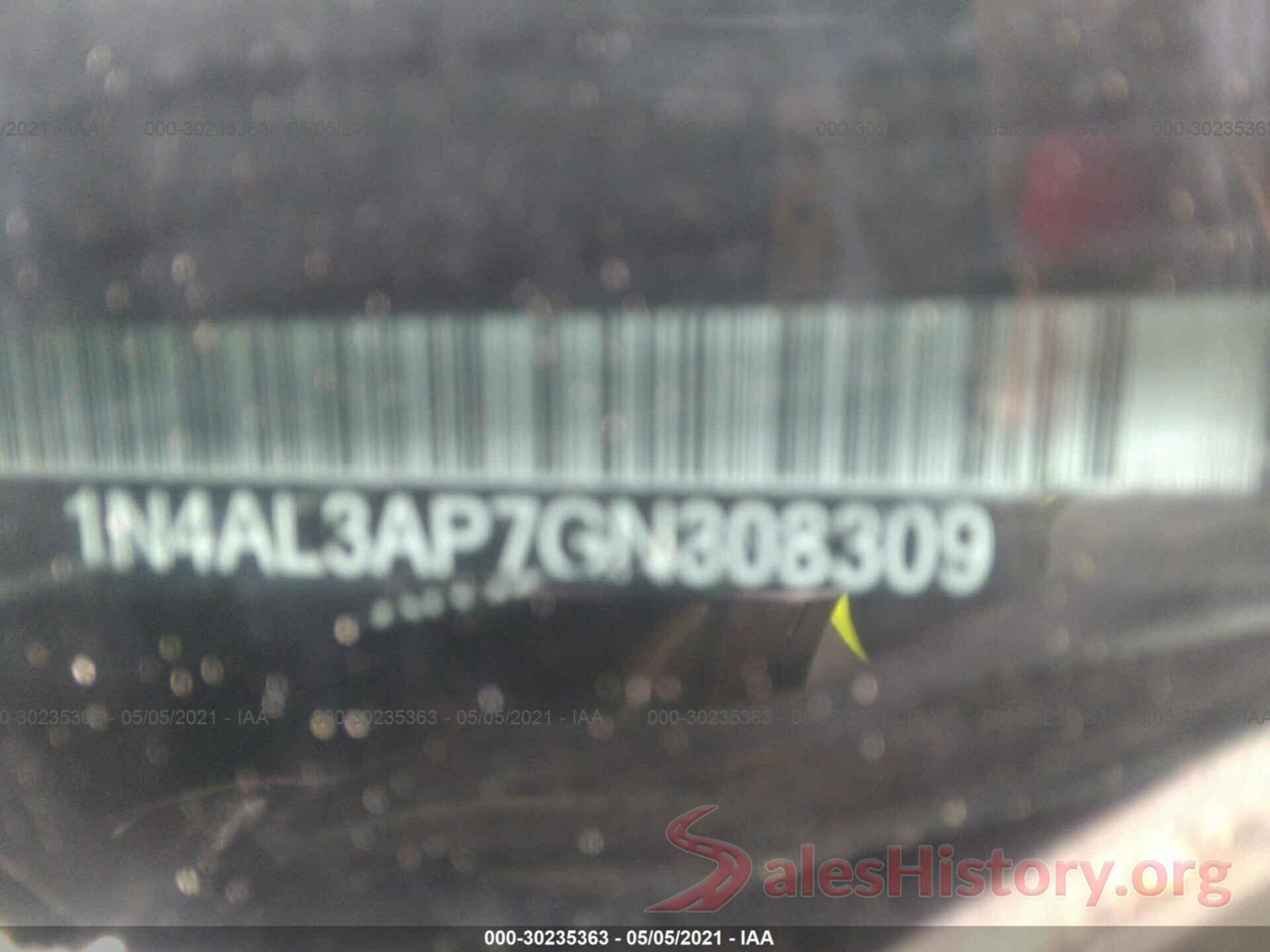 1N4AL3AP7GN308309 2016 NISSAN ALTIMA