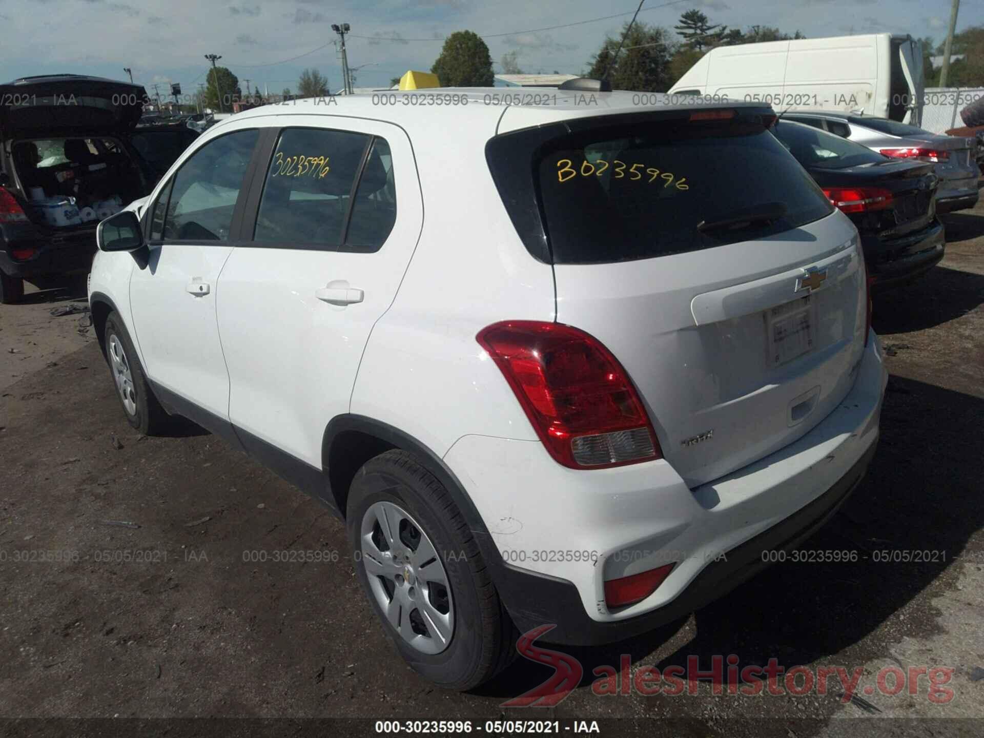 KL7CJKSB2HB105334 2017 CHEVROLET TRAX