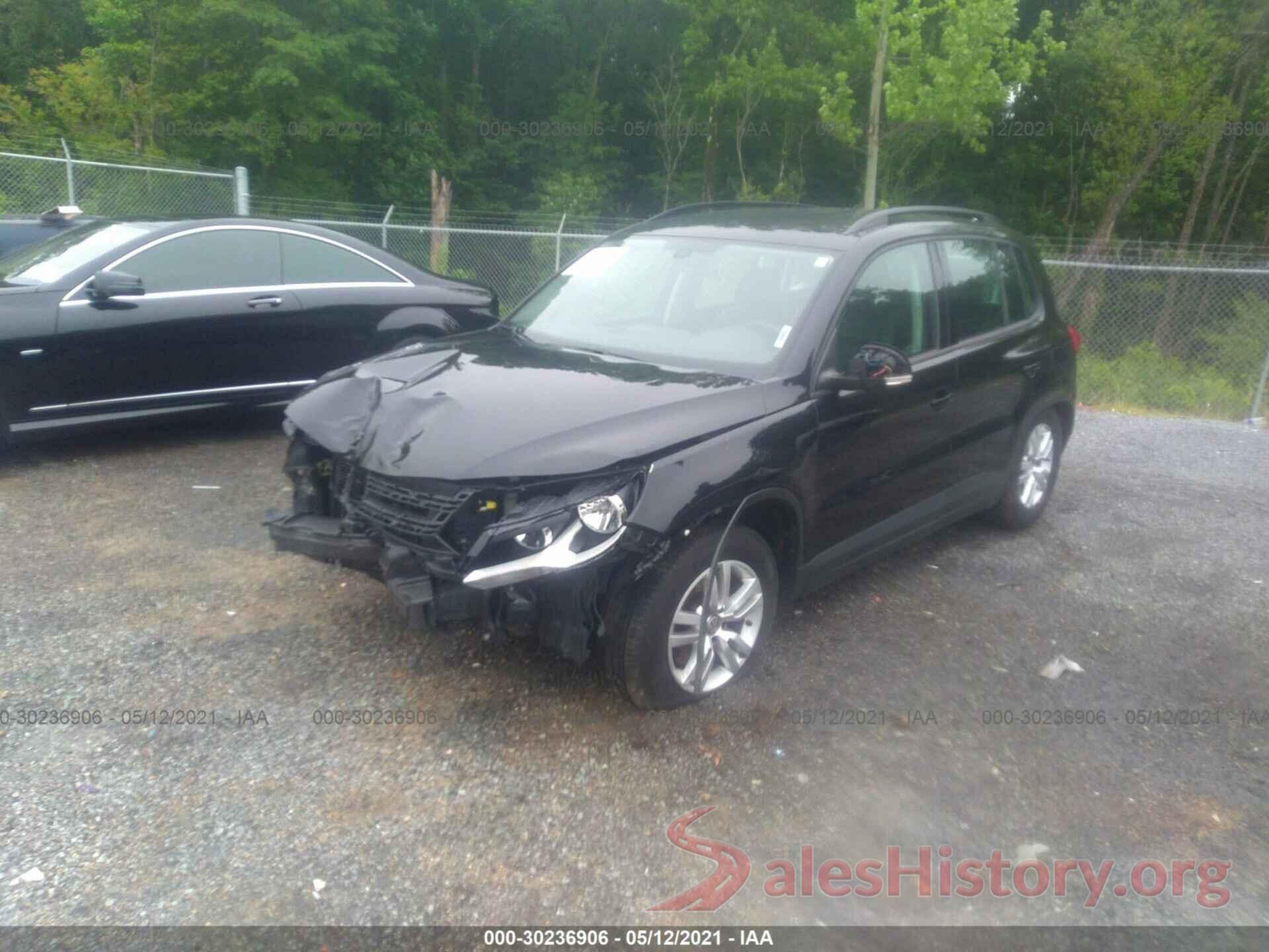 WVGBV7AX8GW066622 2016 VOLKSWAGEN TIGUAN