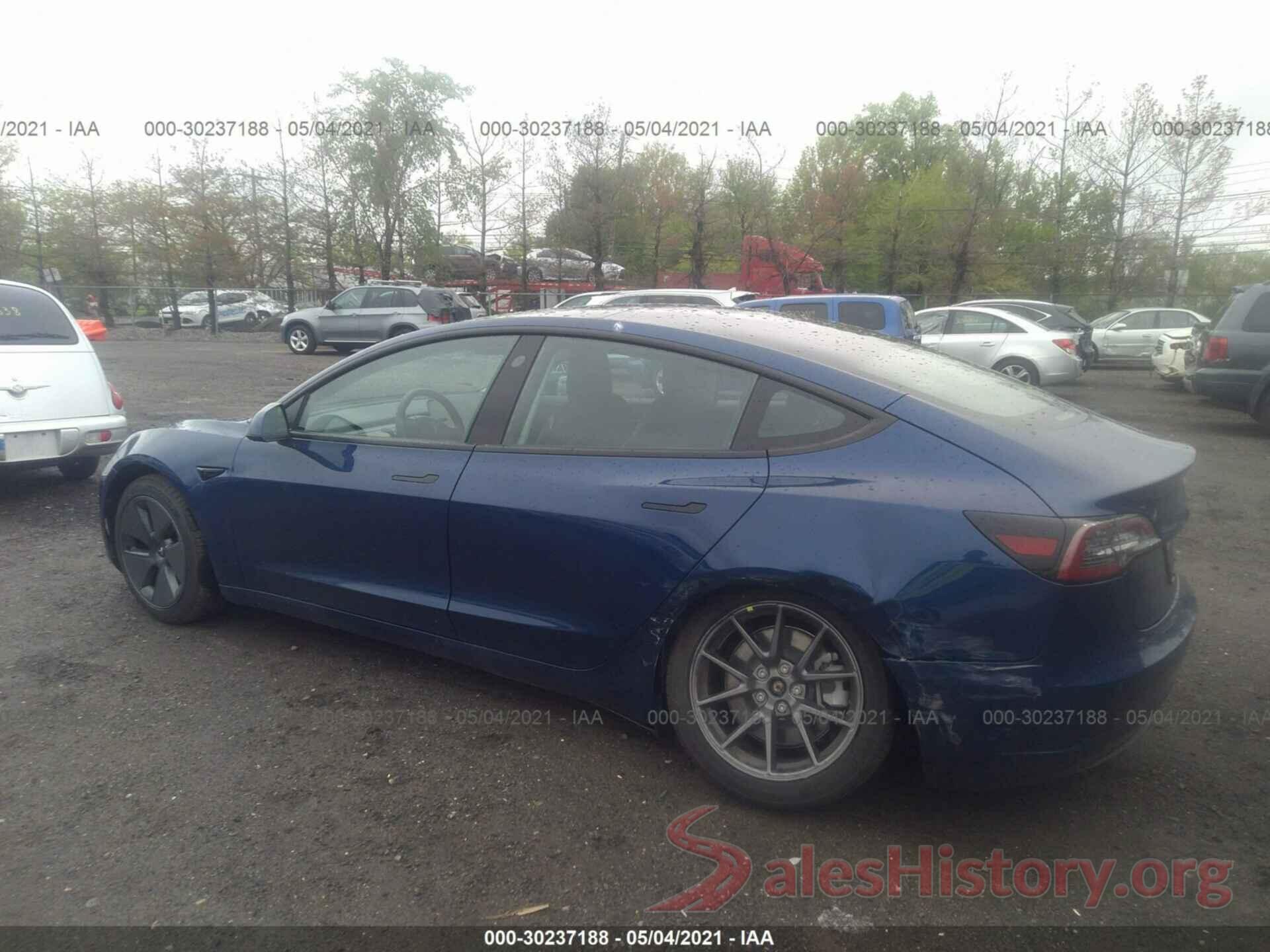 5YJ3E1EA8MF859401 2021 TESLA MODEL 3