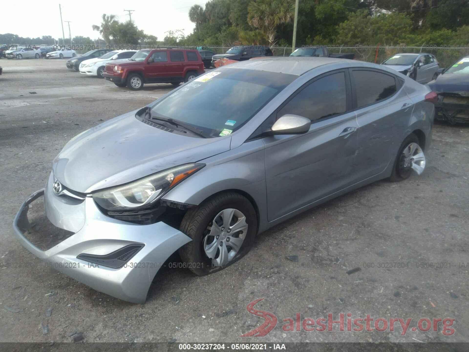 5NPDH4AE3GH670909 2016 HYUNDAI ELANTRA