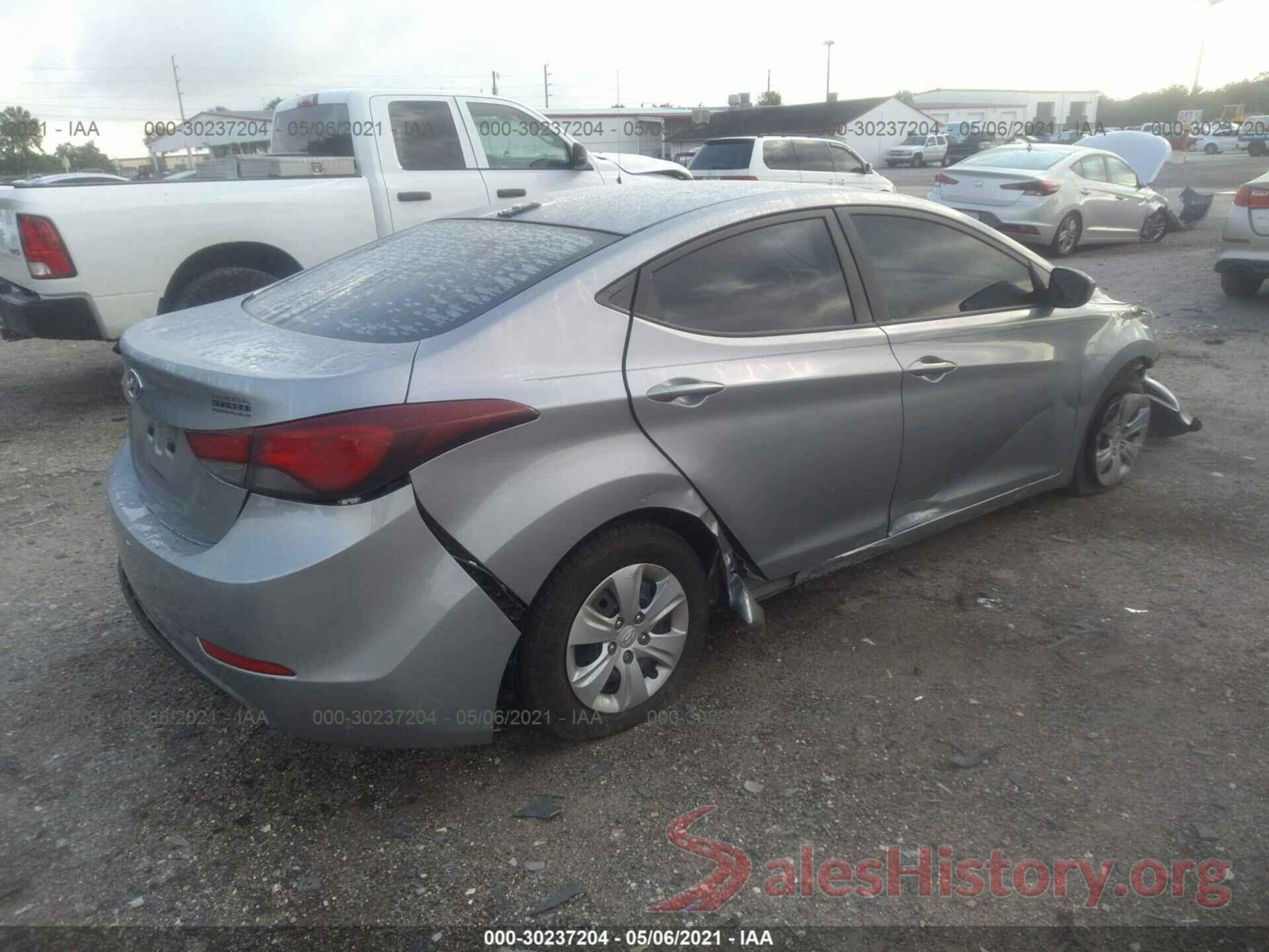 5NPDH4AE3GH670909 2016 HYUNDAI ELANTRA