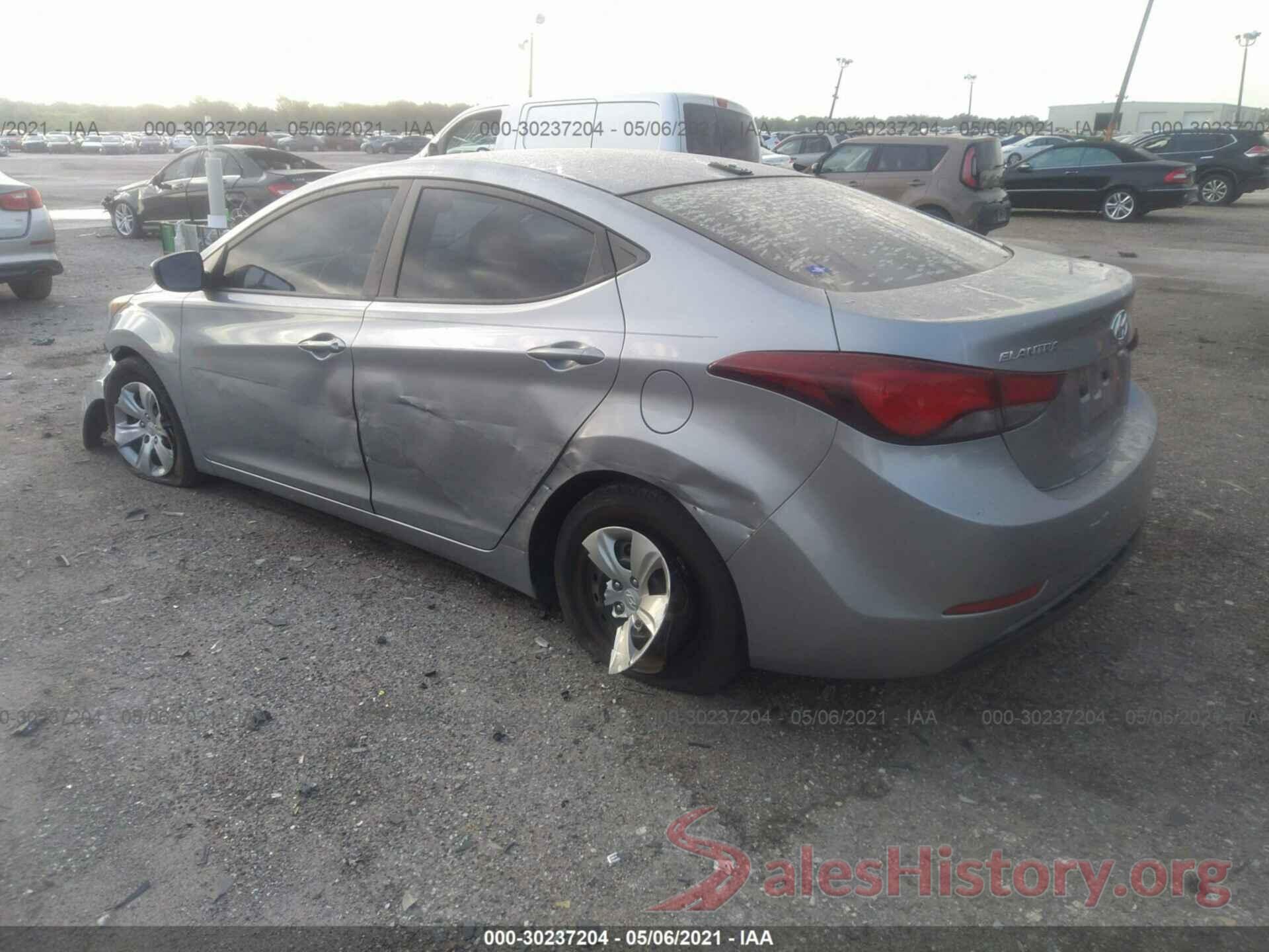 5NPDH4AE3GH670909 2016 HYUNDAI ELANTRA