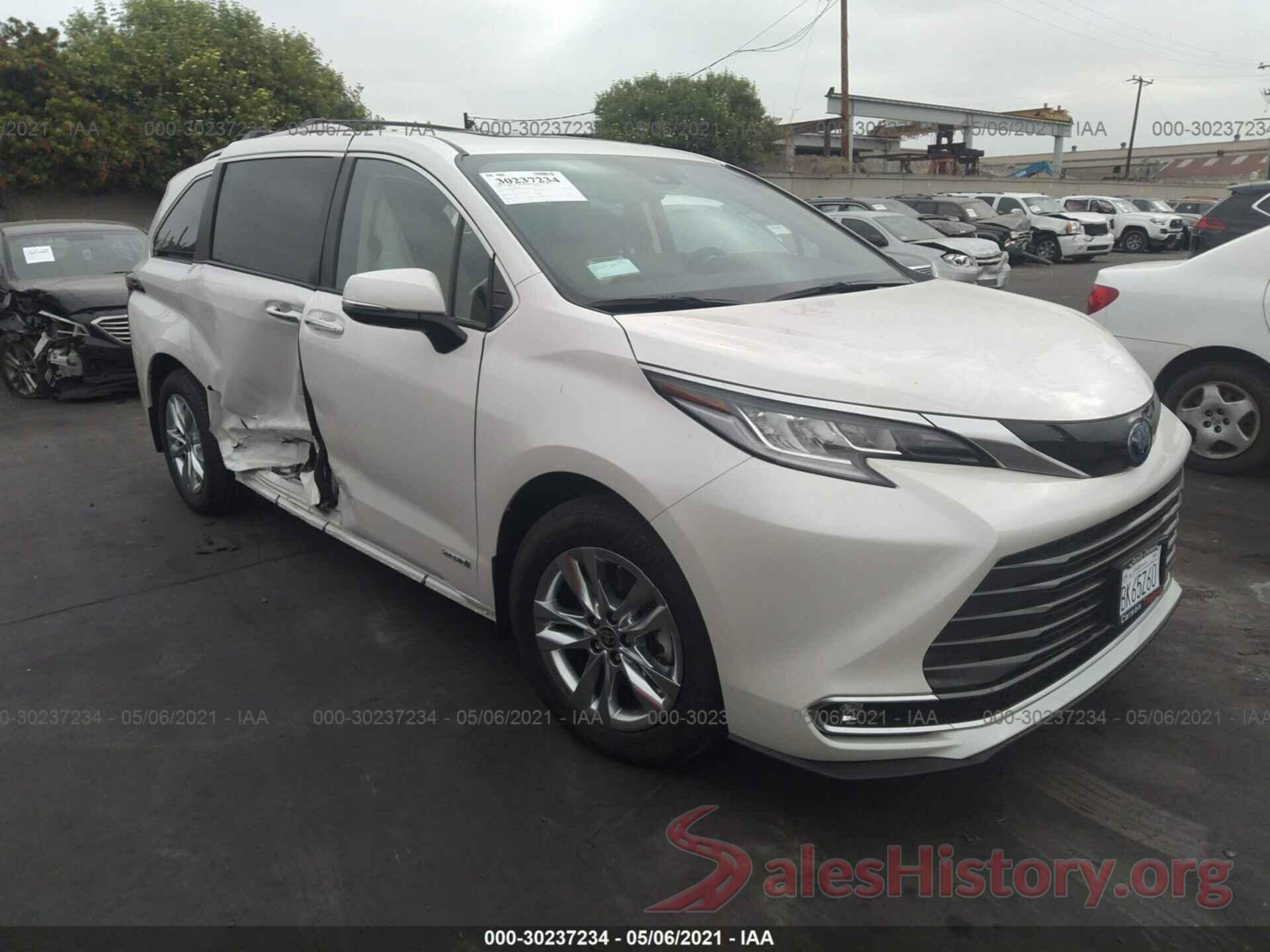 5TDZRKEC6MS026956 2021 TOYOTA SIENNA