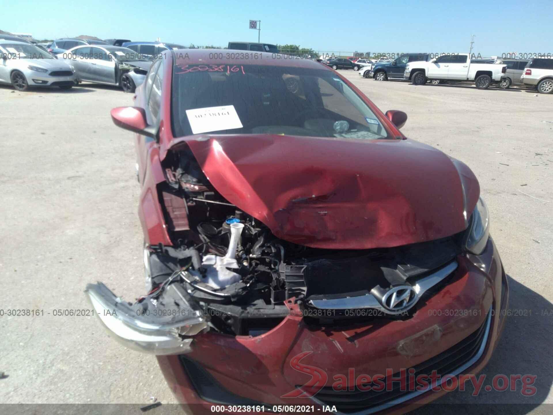 5NPDH4AEXGH748876 2016 HYUNDAI ELANTRA