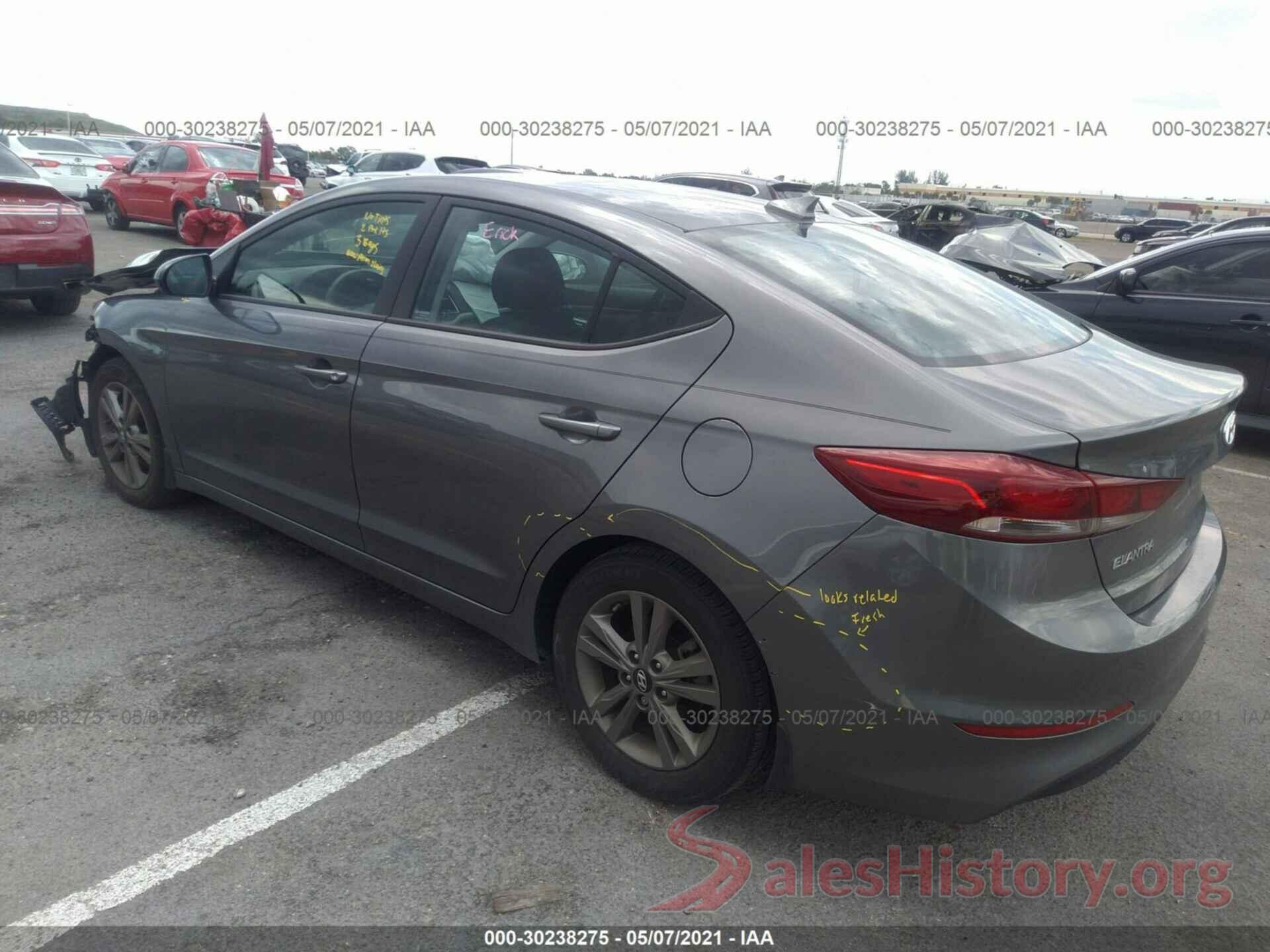 5NPD84LFXJH287014 2018 HYUNDAI ELANTRA