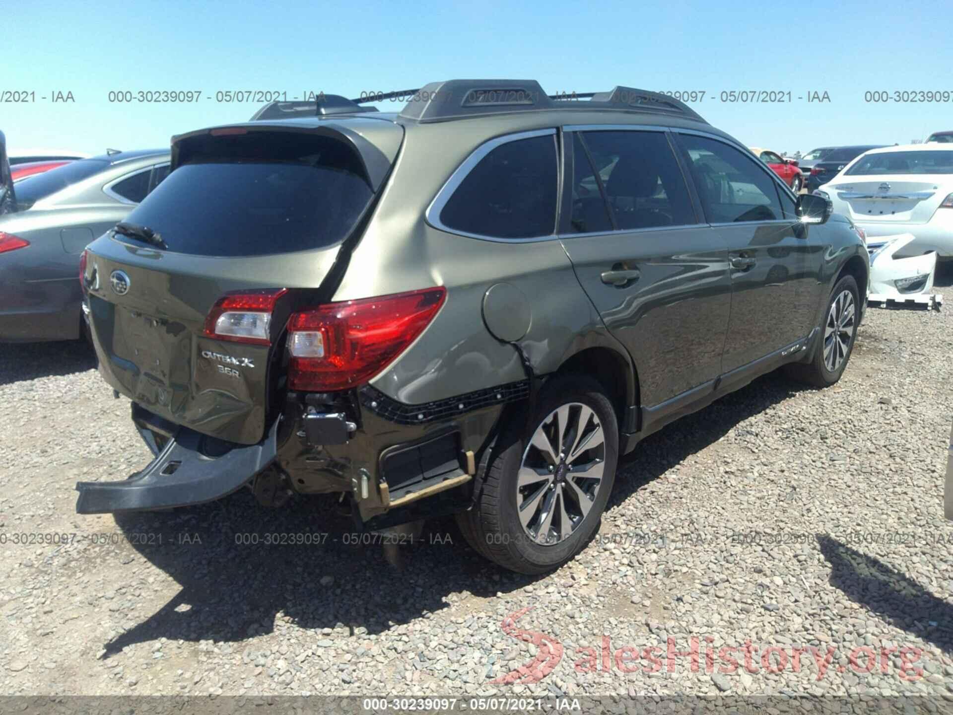 4S4BSENC2H3321322 2017 SUBARU OUTBACK