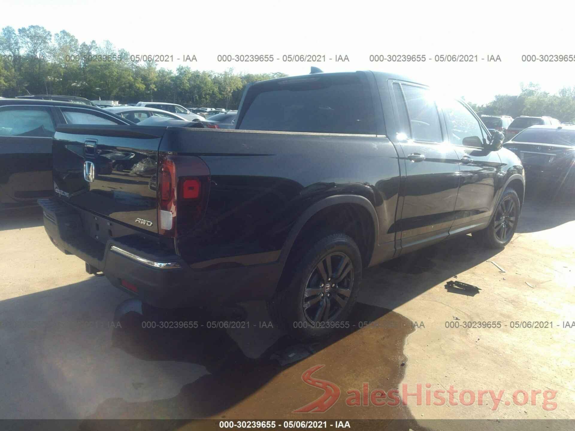 5FPYK3F11KB043627 2019 HONDA RIDGELINE