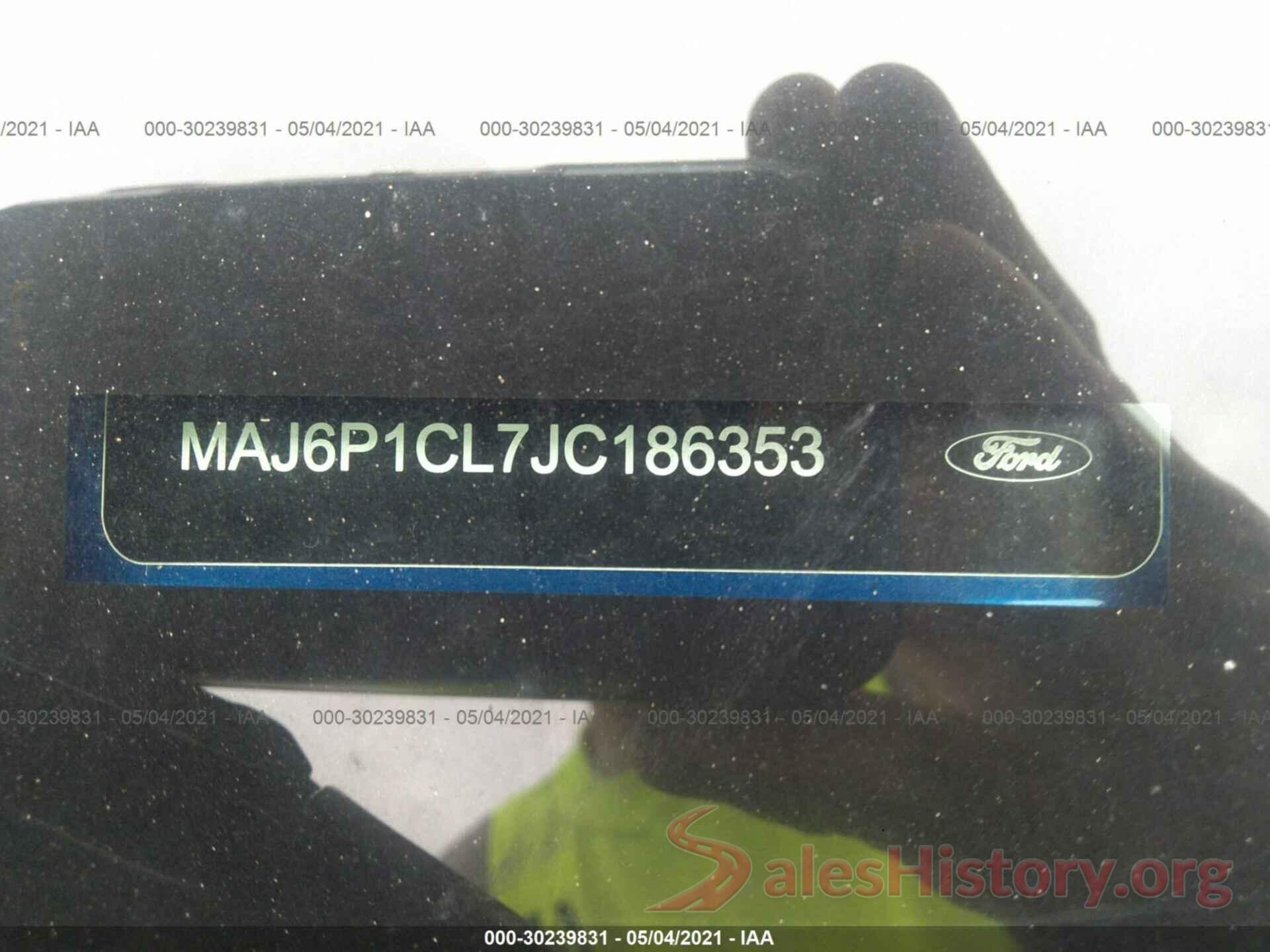 MAJ6P1CL7JC186353 2018 FORD ECOSPORT