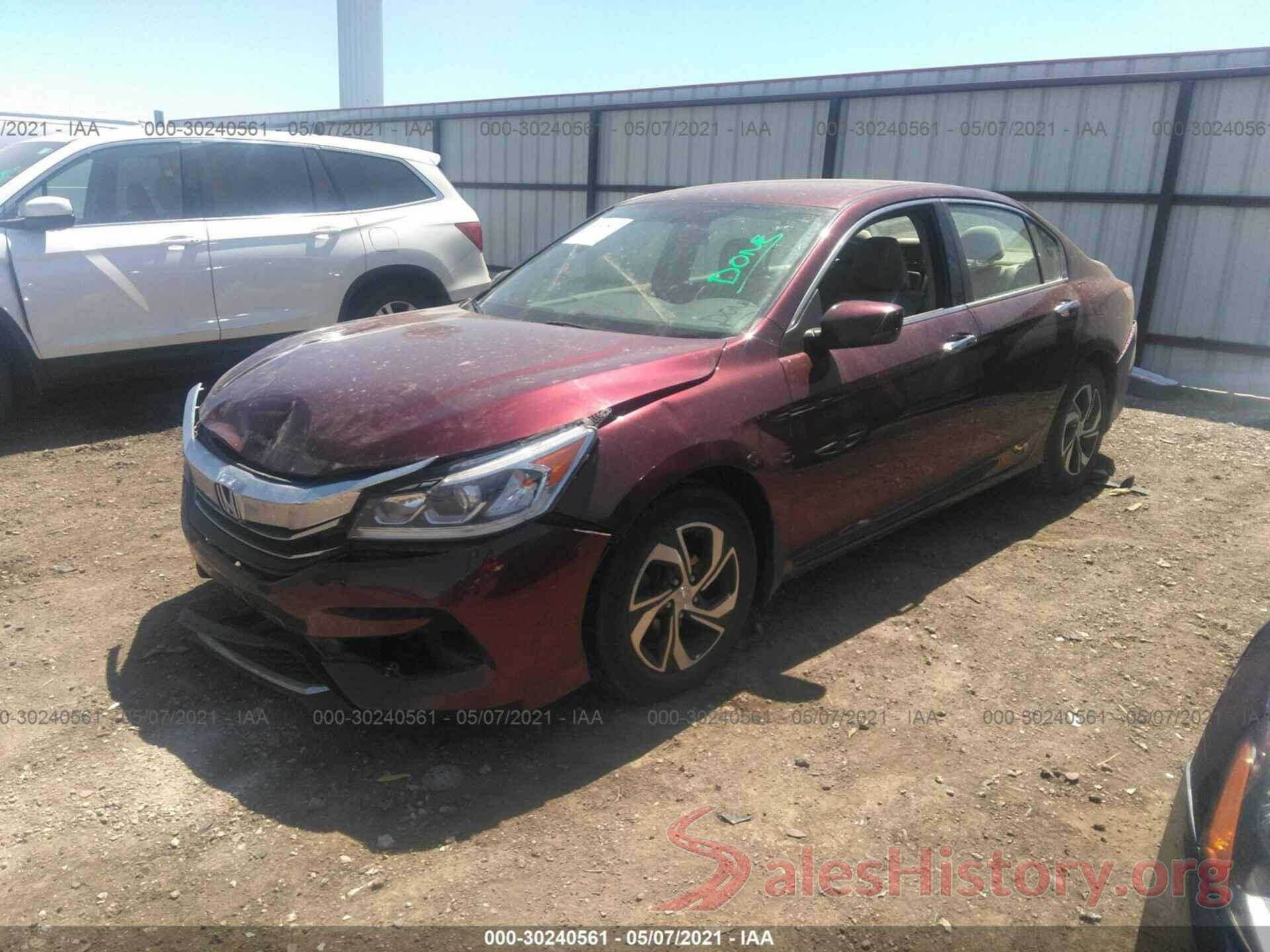 1HGCR2F3XGA075522 2016 HONDA ACCORD SEDAN