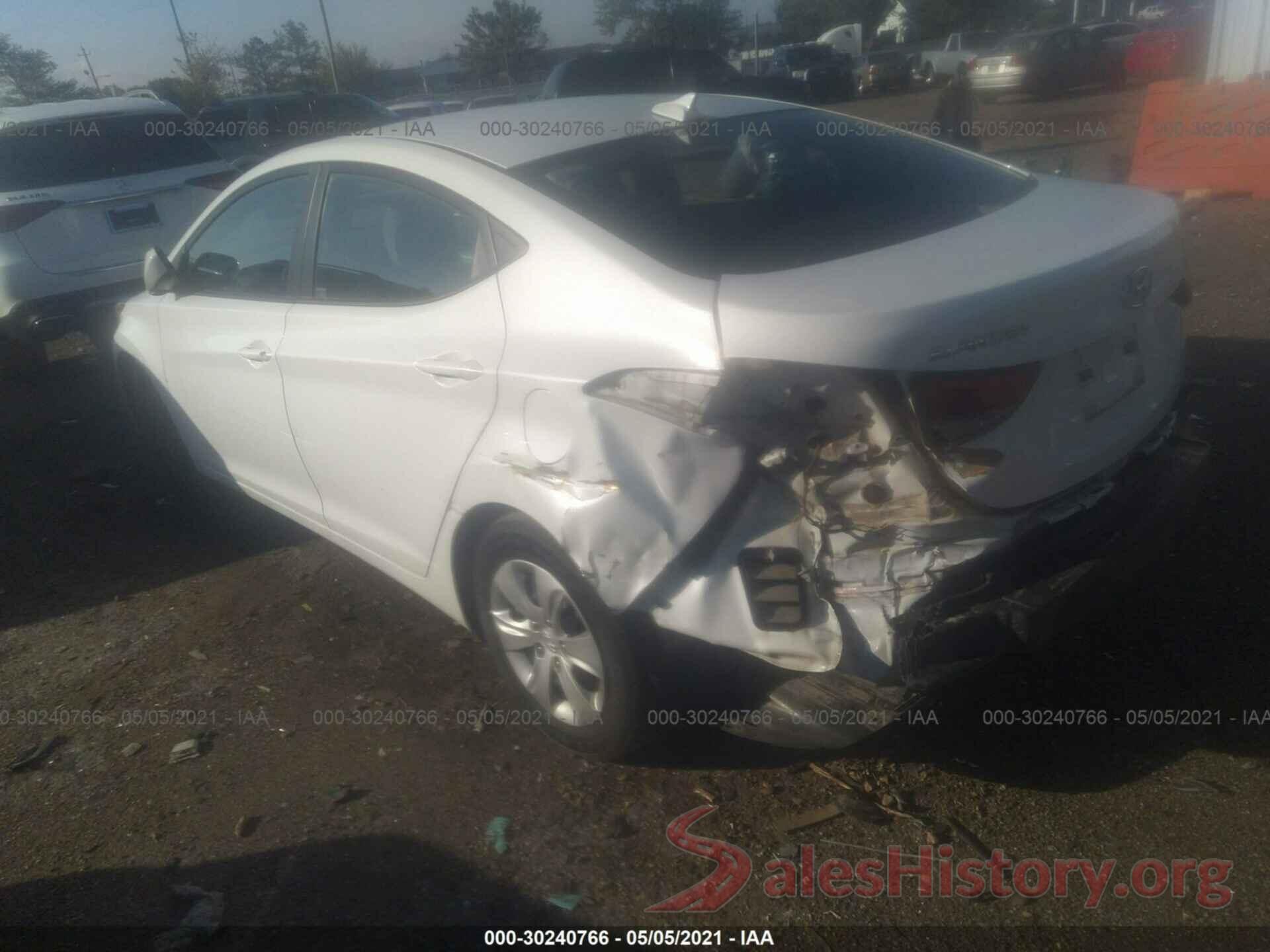 5NPDH4AE3GH688214 2016 HYUNDAI ELANTRA