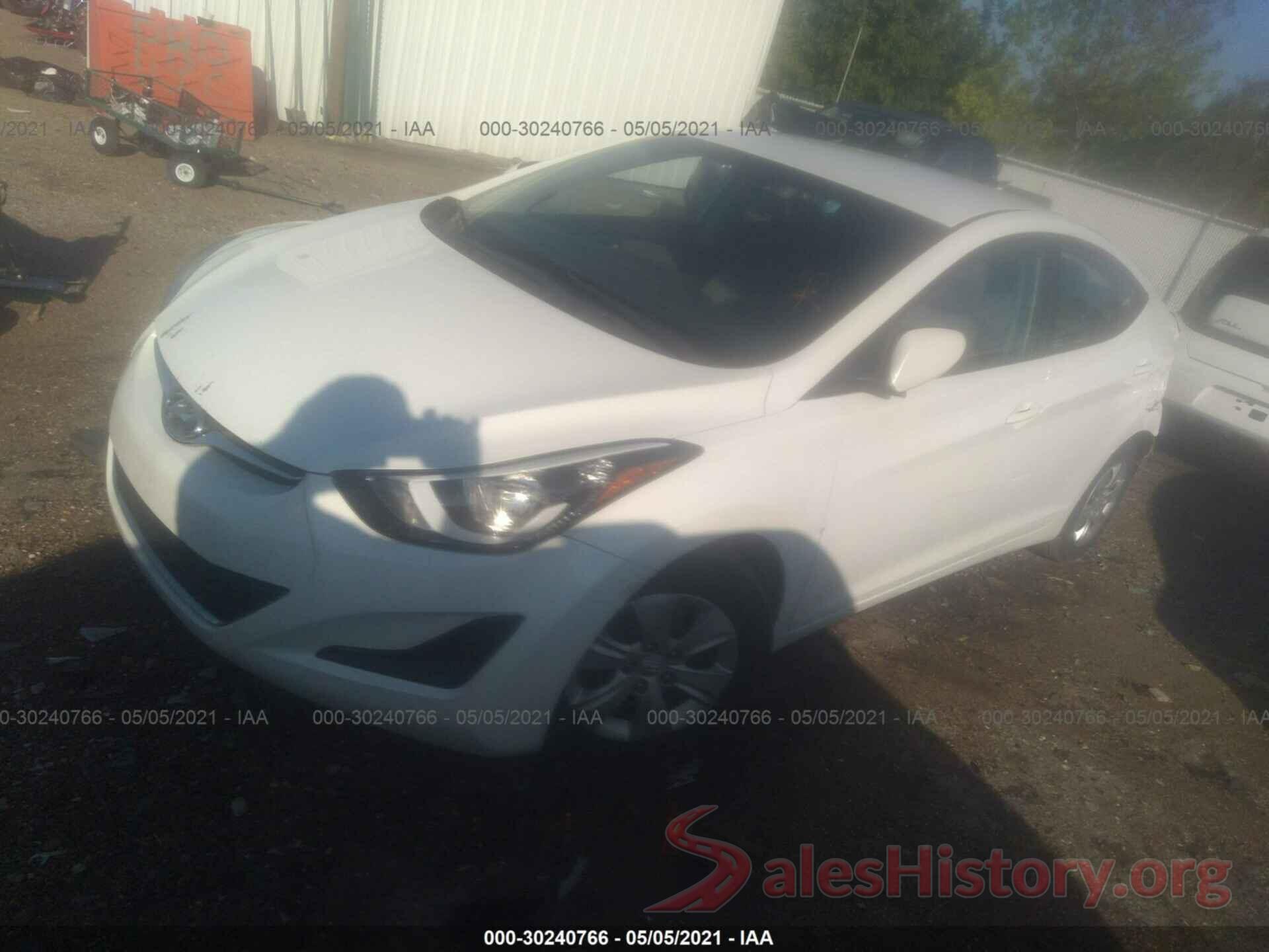 5NPDH4AE3GH688214 2016 HYUNDAI ELANTRA