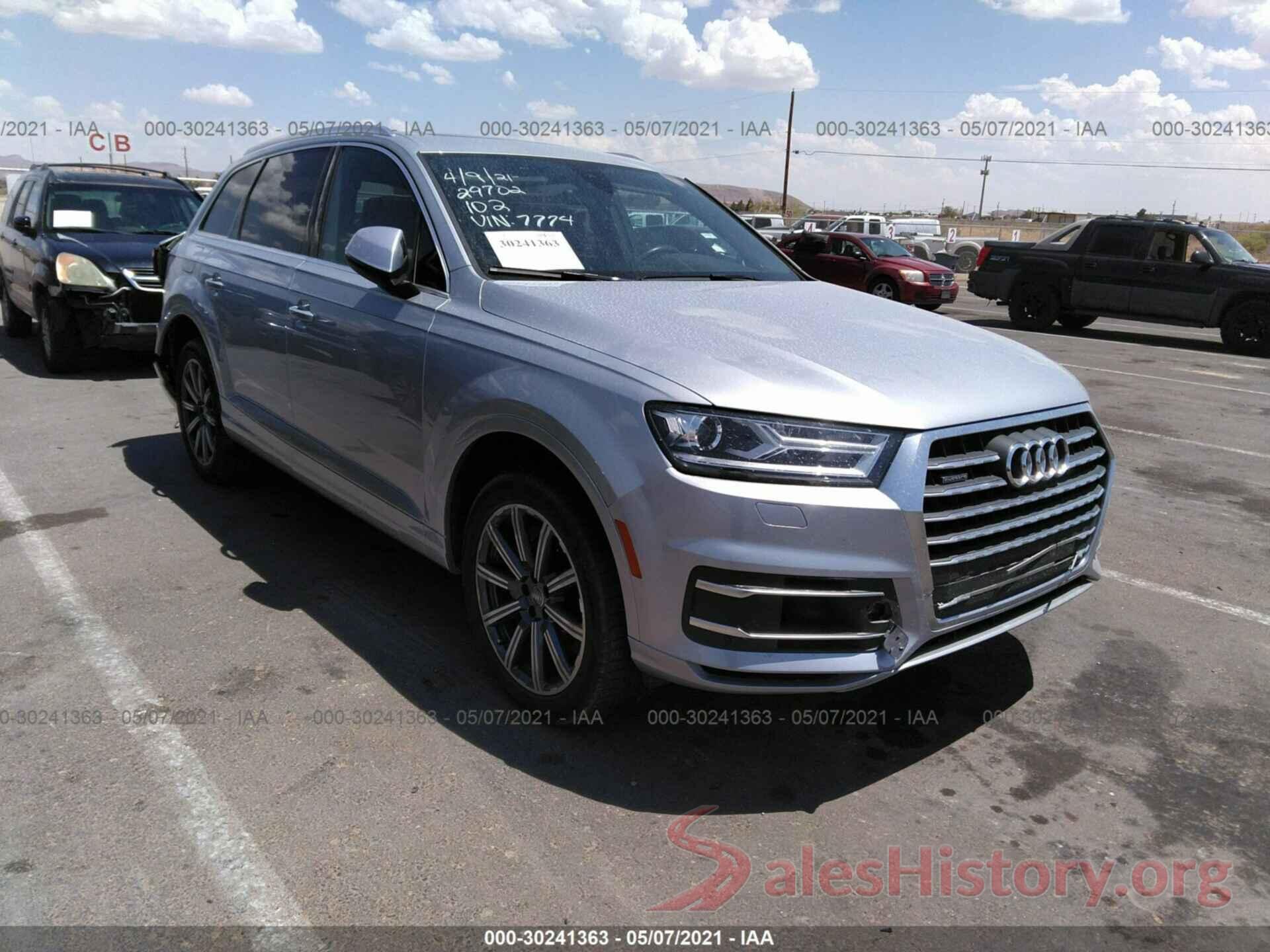 WA1LAAF74HD017774 2017 AUDI Q7