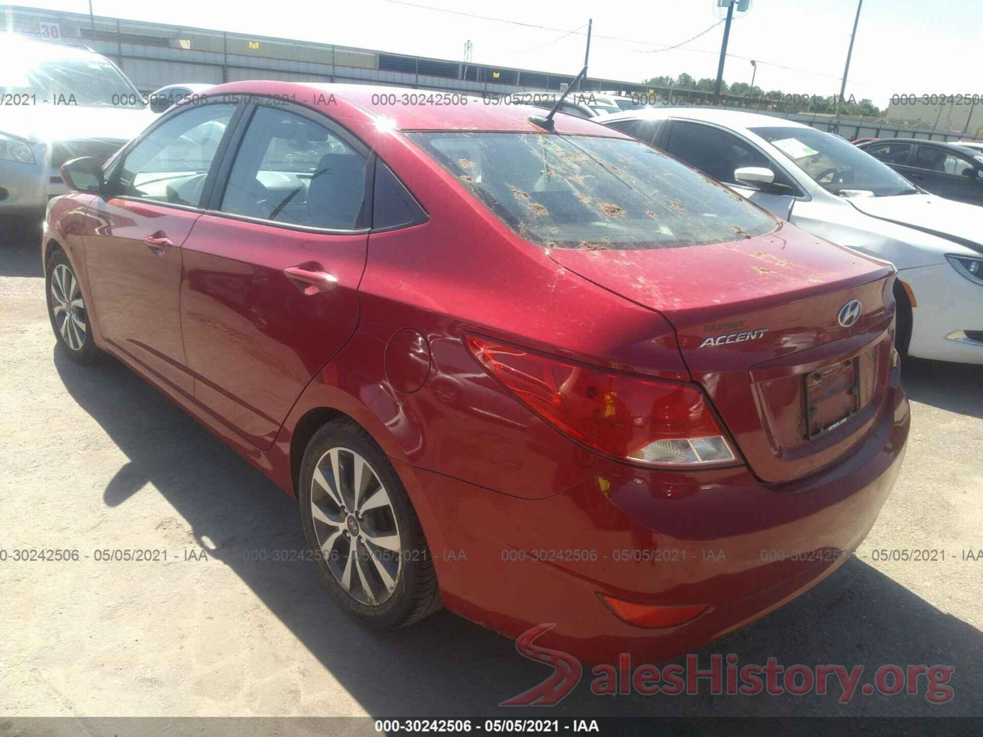 KMHCT4AE6HU346673 2017 HYUNDAI ACCENT