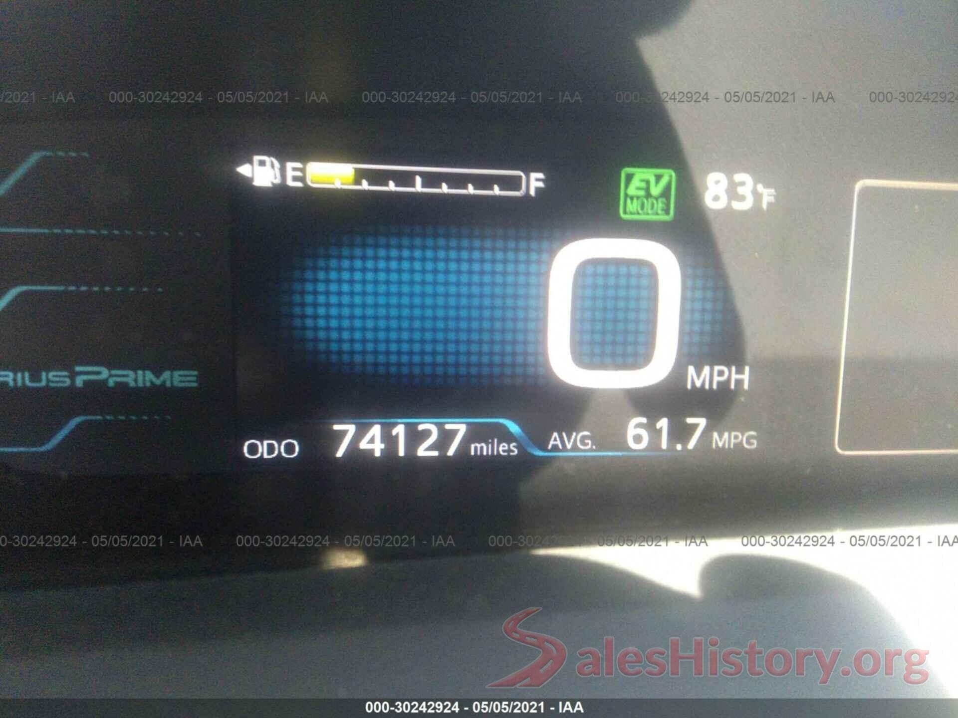 JTDKARFP4H3041269 2017 TOYOTA PRIUS PRIME