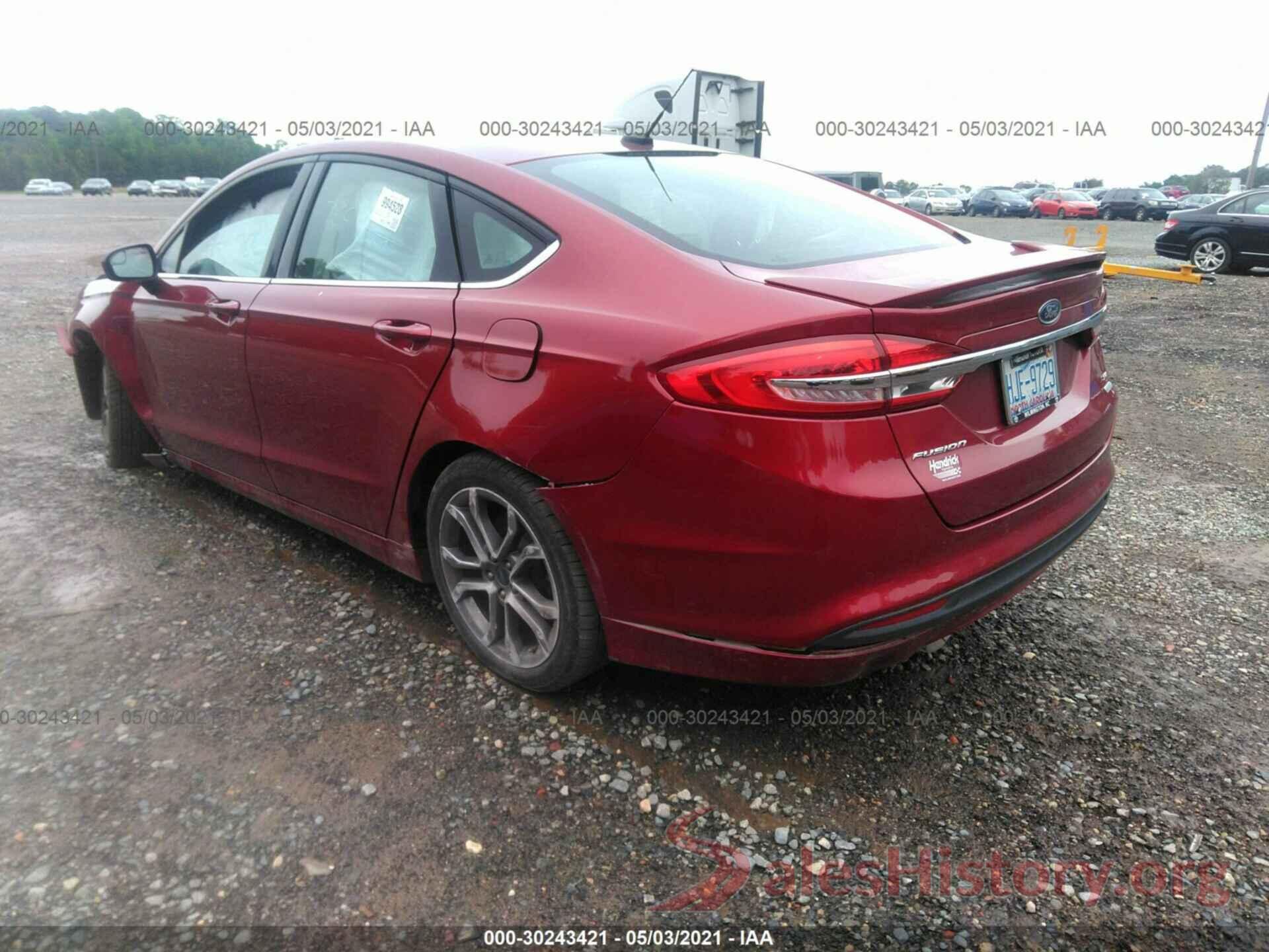 3FA6P0HDXHR240252 2017 FORD FUSION