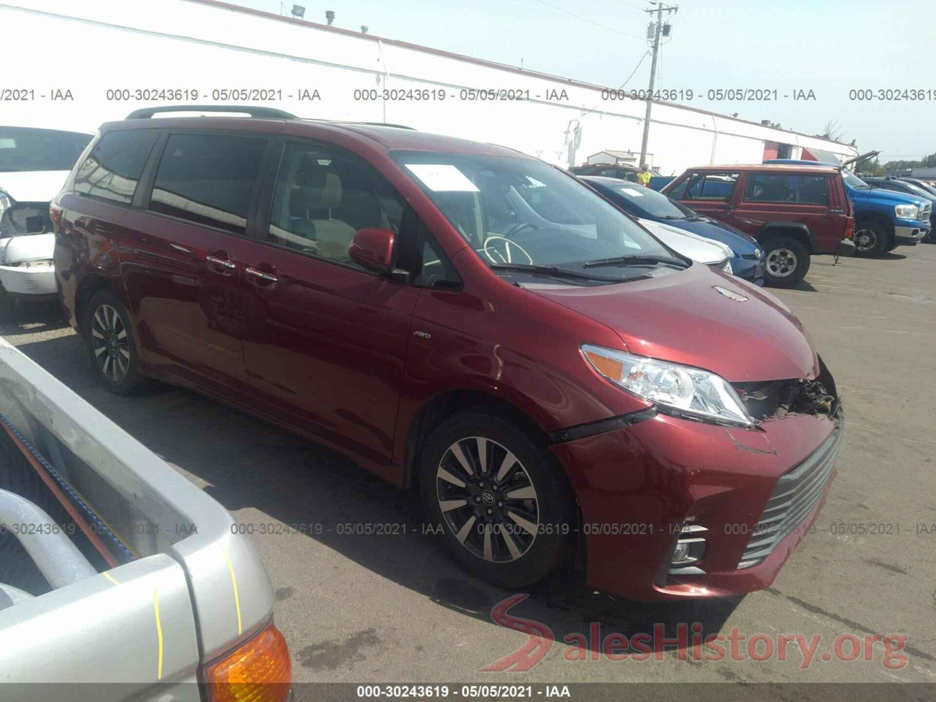 5TDDZ3DC5KS212910 2019 TOYOTA SIENNA