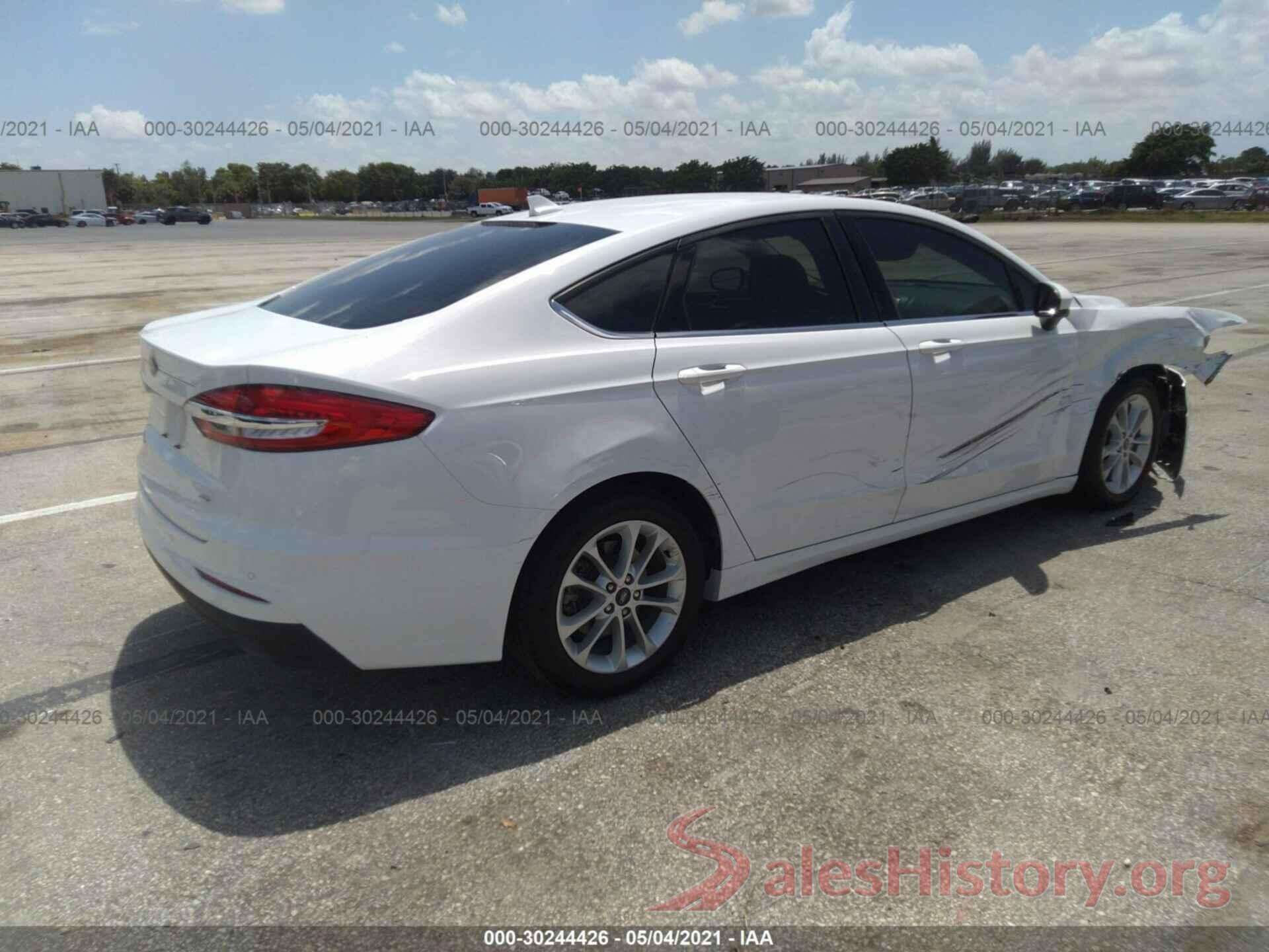 3FA6P0H70KR243257 2019 FORD FUSION