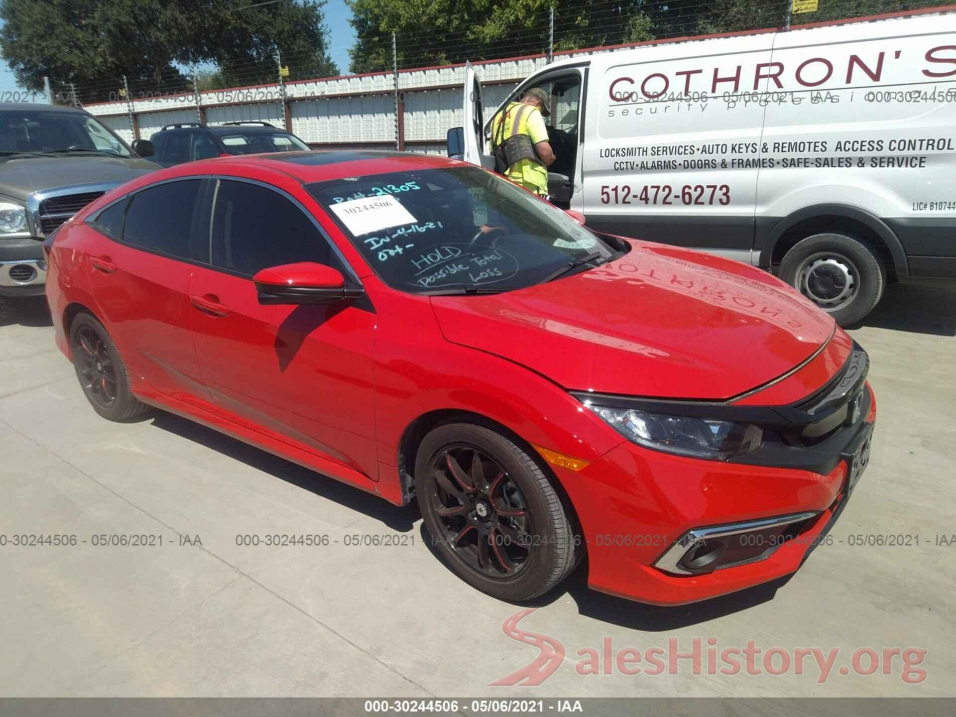 2HGFC1F3XKH650107 2019 HONDA CIVIC SEDAN