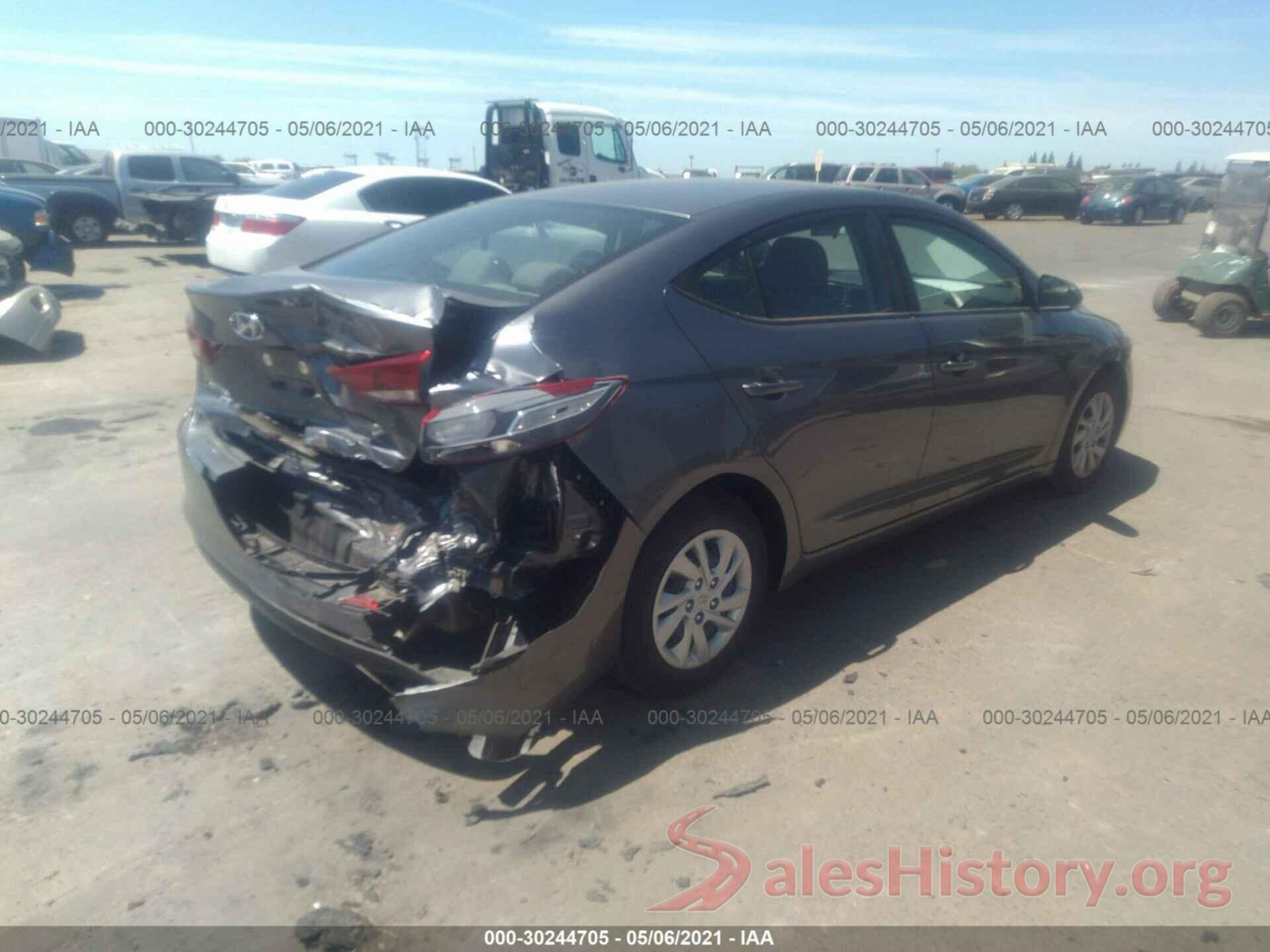 5NPD74LF4JH285570 2018 HYUNDAI ELANTRA